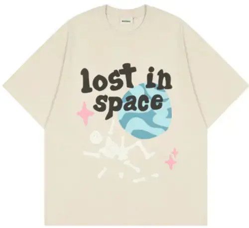 Japanese Brand × Vintage Puff print "Lost in space" cream graphic tee Size US M / EU 48-50 / 2 - 1 Thumbnail