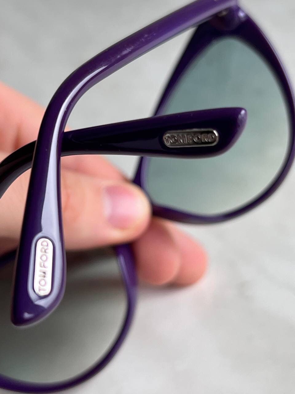Tom Ford Tom Ford Anastasia Sunglasses Eyewear's Purple Cat Eye Frame Size ONE SIZE - 5 Thumbnail