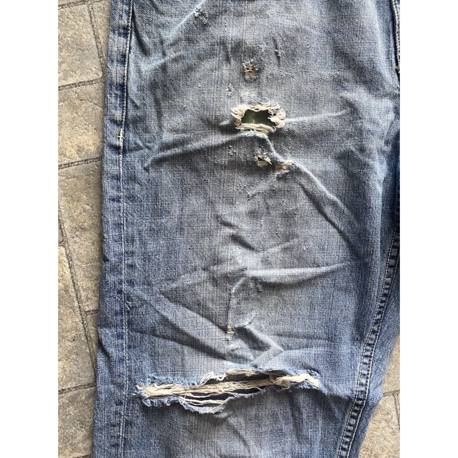 Ecko Unltd. VINTAGE Ecko Unltd Baggy Fit Jeans Pants Mens 36 Blue Damaged Wear Flaws Pockets 36 Mens Blue Baggy Jeans Size US 36 / EU 52 - 5 Thumbnail