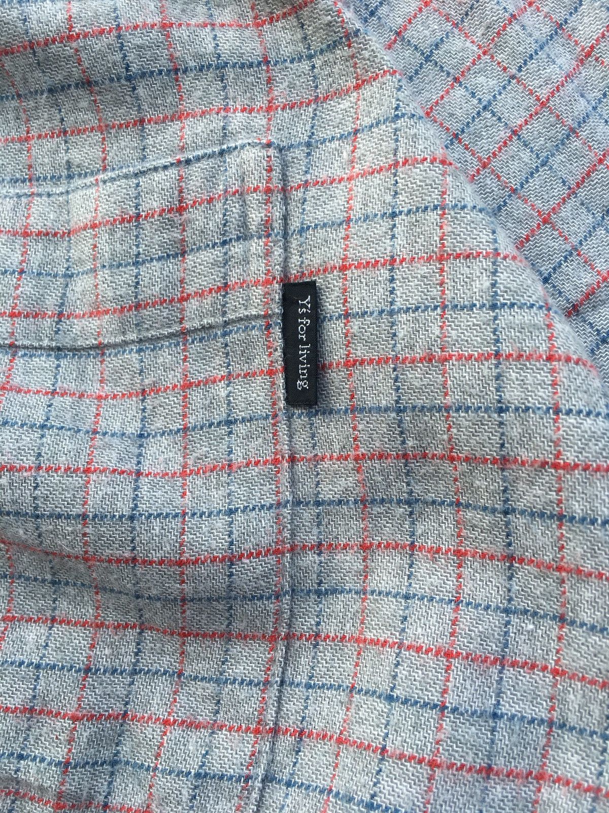 Yohji Yamamoto Rare Vintage Y’s For Living Yohji Yamamoto Flannel Shirt Size US L / EU 52-54 / 3 - 13 Thumbnail