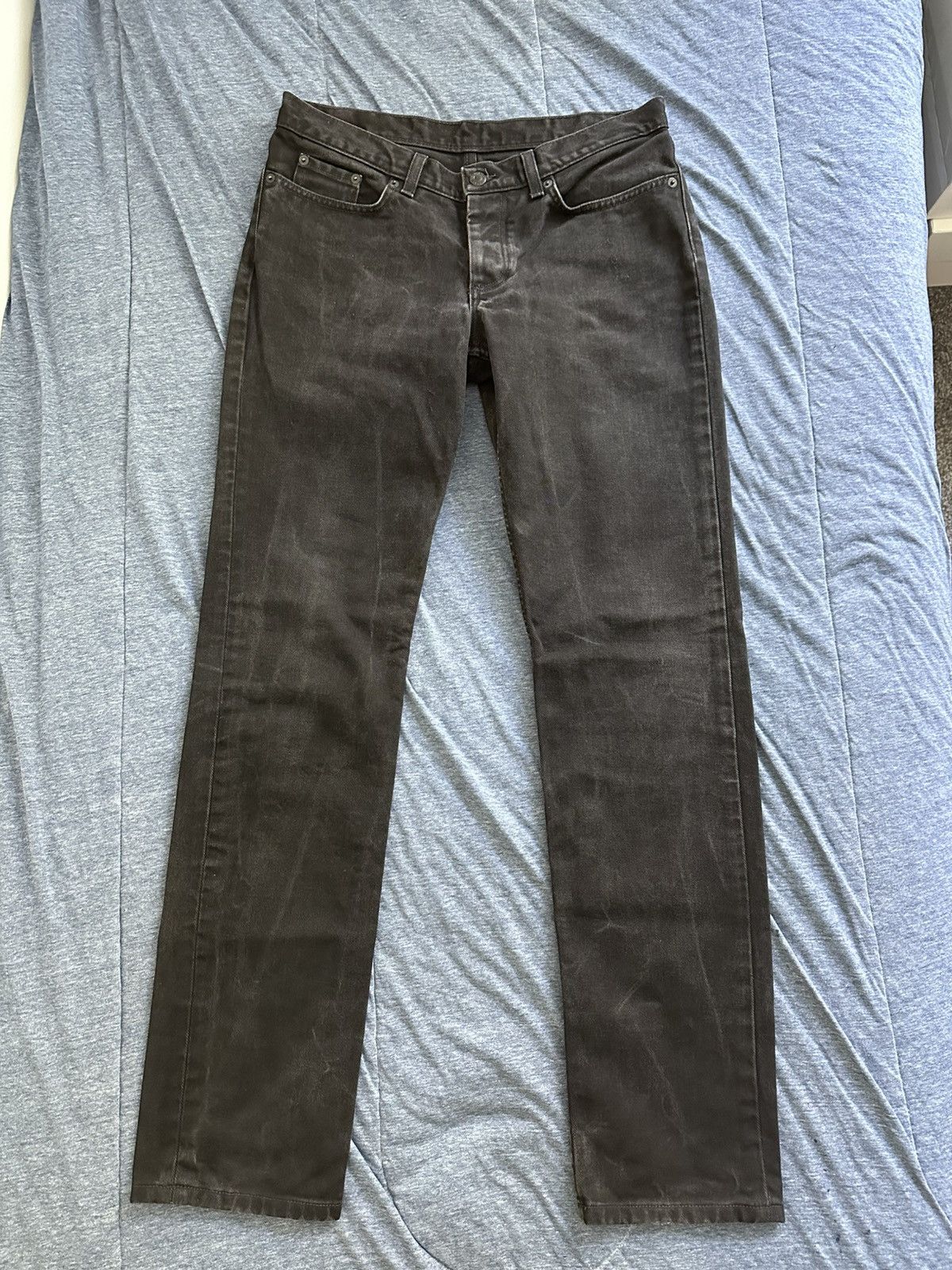 Helmut Lang Early 2000’s Low Waist Straight Leg Jeans Black Size US 30 / EU 46 - 1 Thumbnail