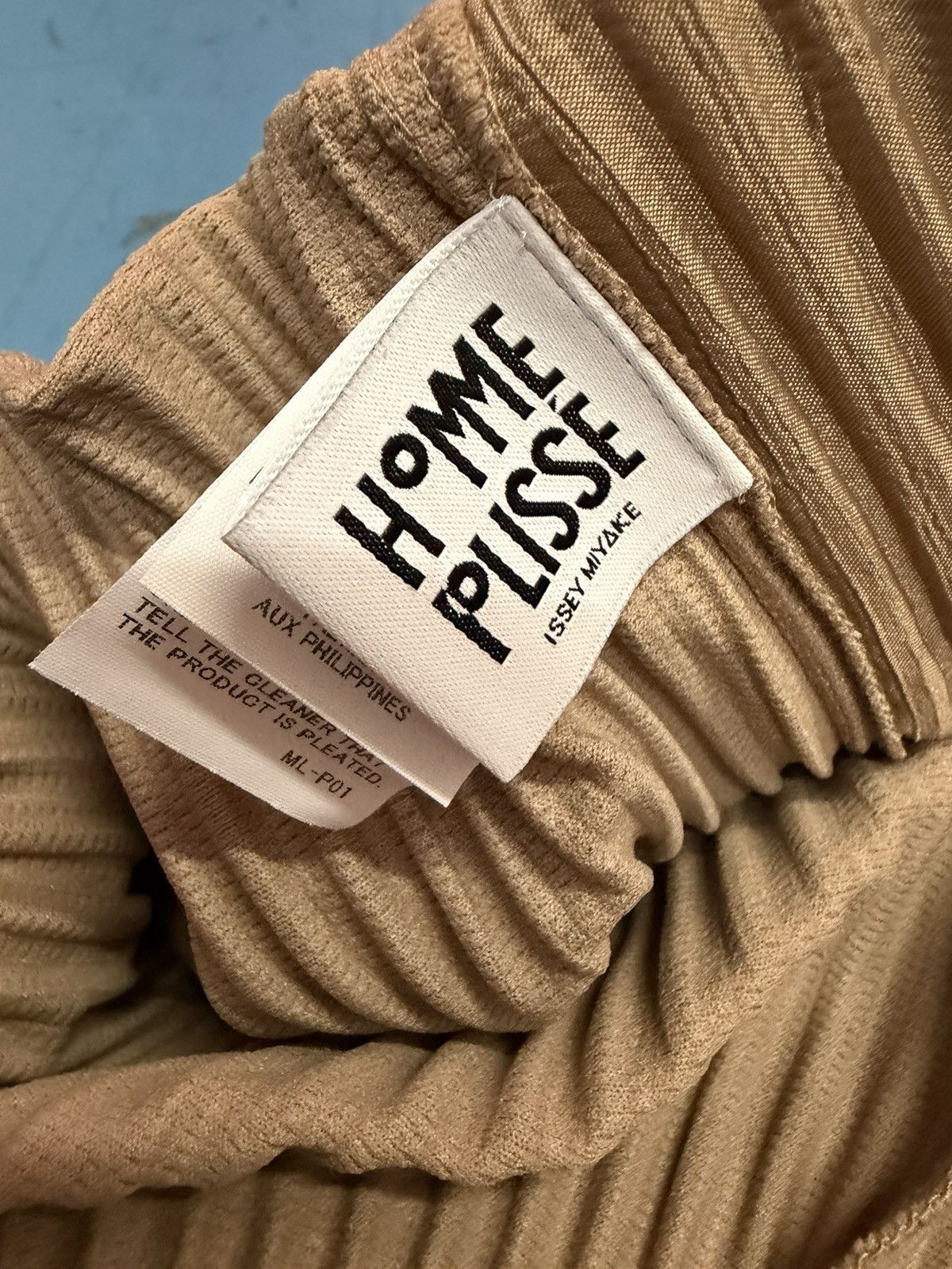 Homme Plisse Issey Miyake HP26JF193/3 HOMME PLISSE BEIGE PANTS Size US 34 / EU 50 - 3 Thumbnail