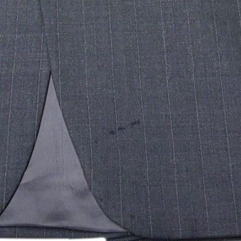 Ralph Lauren Lauren Ralph Lauren Mens 42R Wool Pinstripe Suit Jacket Blazer Charcoal Grey Size 42R - 3 Thumbnail
