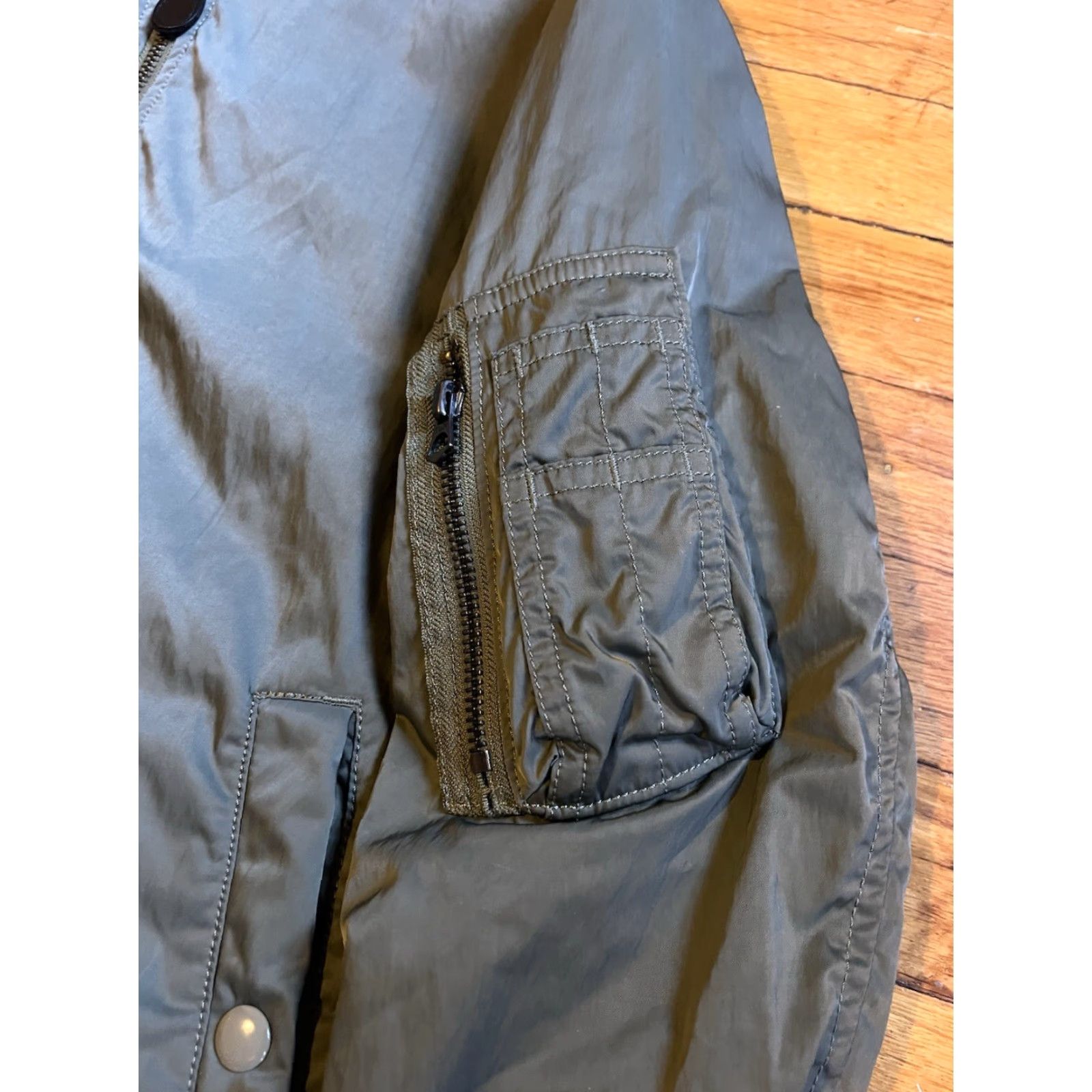 Ralph Lauren Ralph Lauren Denim & Supply Bomber Jacket Mens Small Army Green Shirt Size US S / EU 44-46 / 1 - 4 Thumbnail