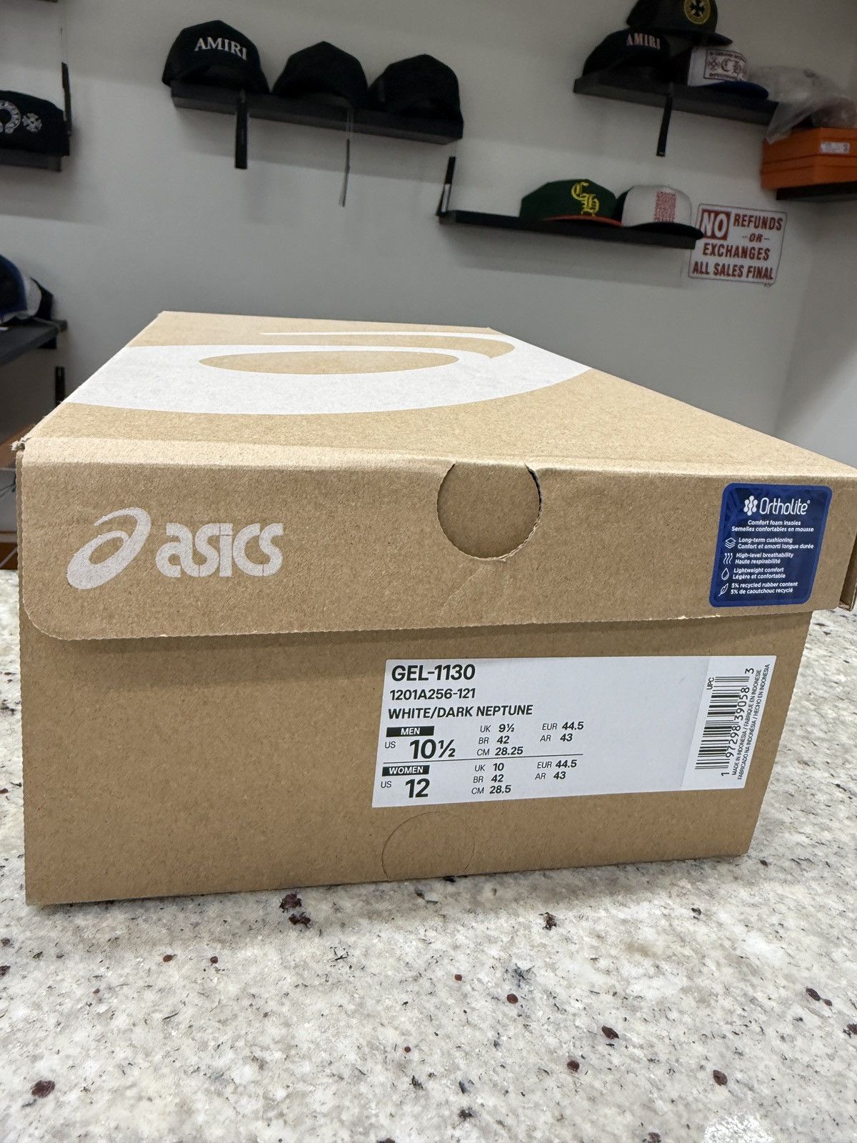 Asics Asic 1130 White/Dark Neptune Sneakers Size US 10.5 / EU 43-44 - 9 Thumbnail