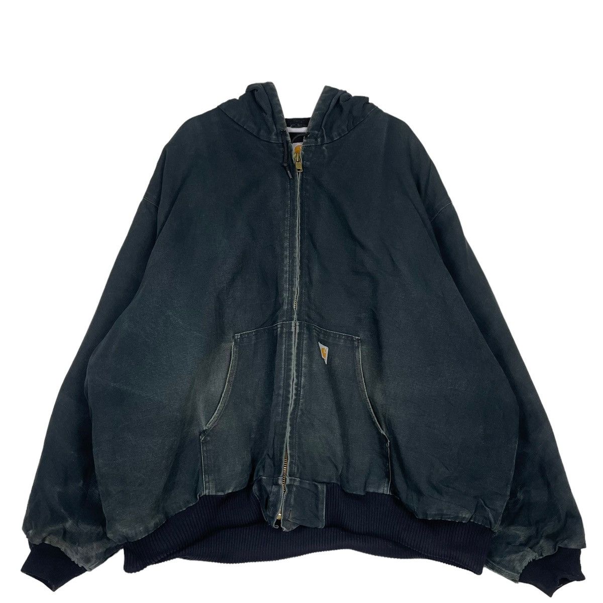 💥90s CARHARTT J140 JACKET HOODIE SUNFADED BLACK