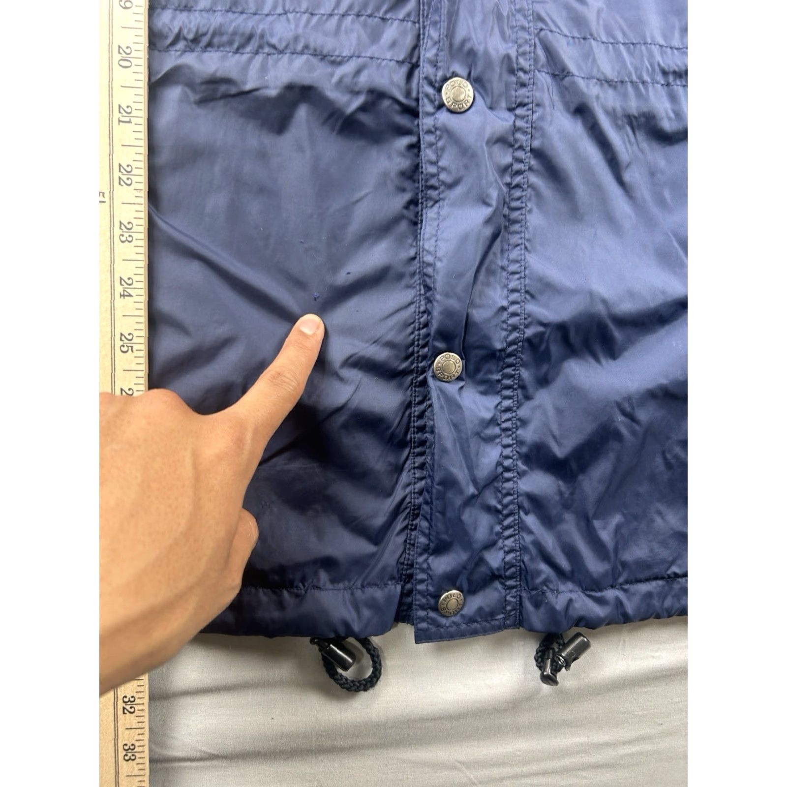 Vintage Polo Sport Jacket Windbreaker Hooded Zip Navy Blue L Mens Blue Sports Size US L / EU 52-54 / 3 - 6 Thumbnail