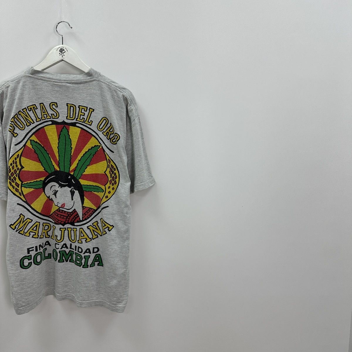 Vintage Vintage 90s Weed Ganja Wear Puntas del Oro Marijuana tee y2k Size US XL / EU 56 / 4 - 2 Thumbnail