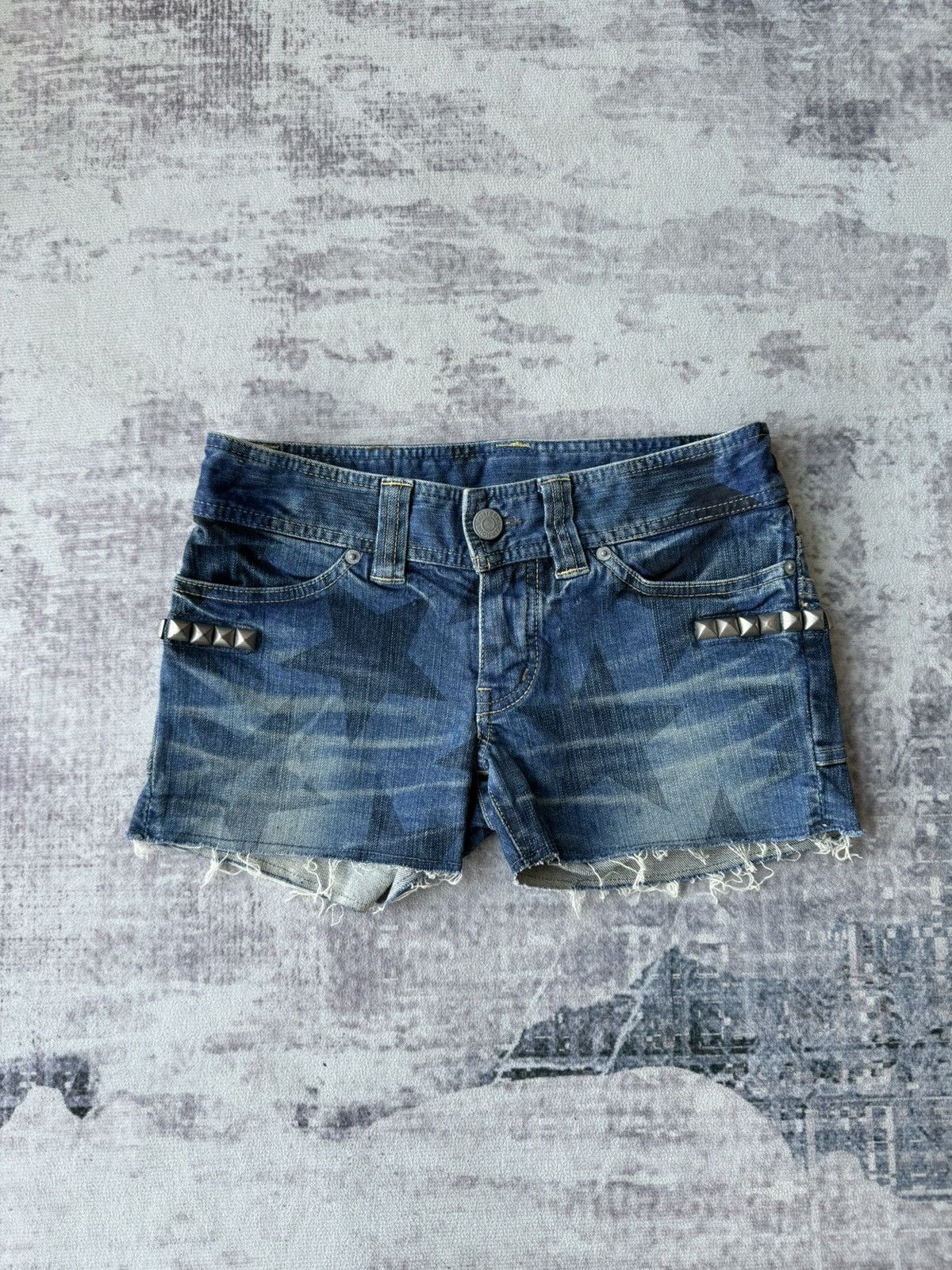 Hysteric Glamour Hysteric Glamour Studded Star Short Denim Size US 35 - 2 Thumbnail