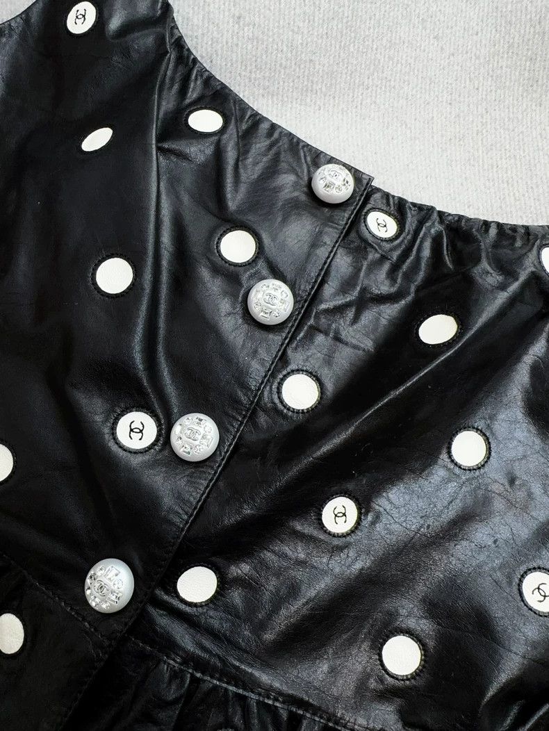 Chanel Chanel 23s black leather suspender vest Size XS / US 0-2 / IT 36-38 - 3 Thumbnail