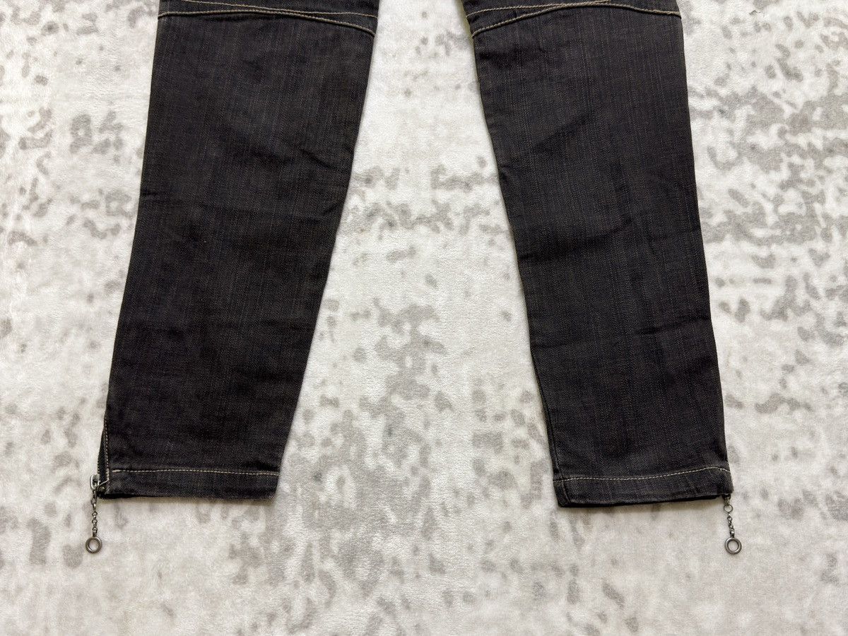 PPFM PPFM Distressed Biker Jeans Y2K Archive Multi Zip Moto Denim Size US 30 / EU 46 - 13 Thumbnail