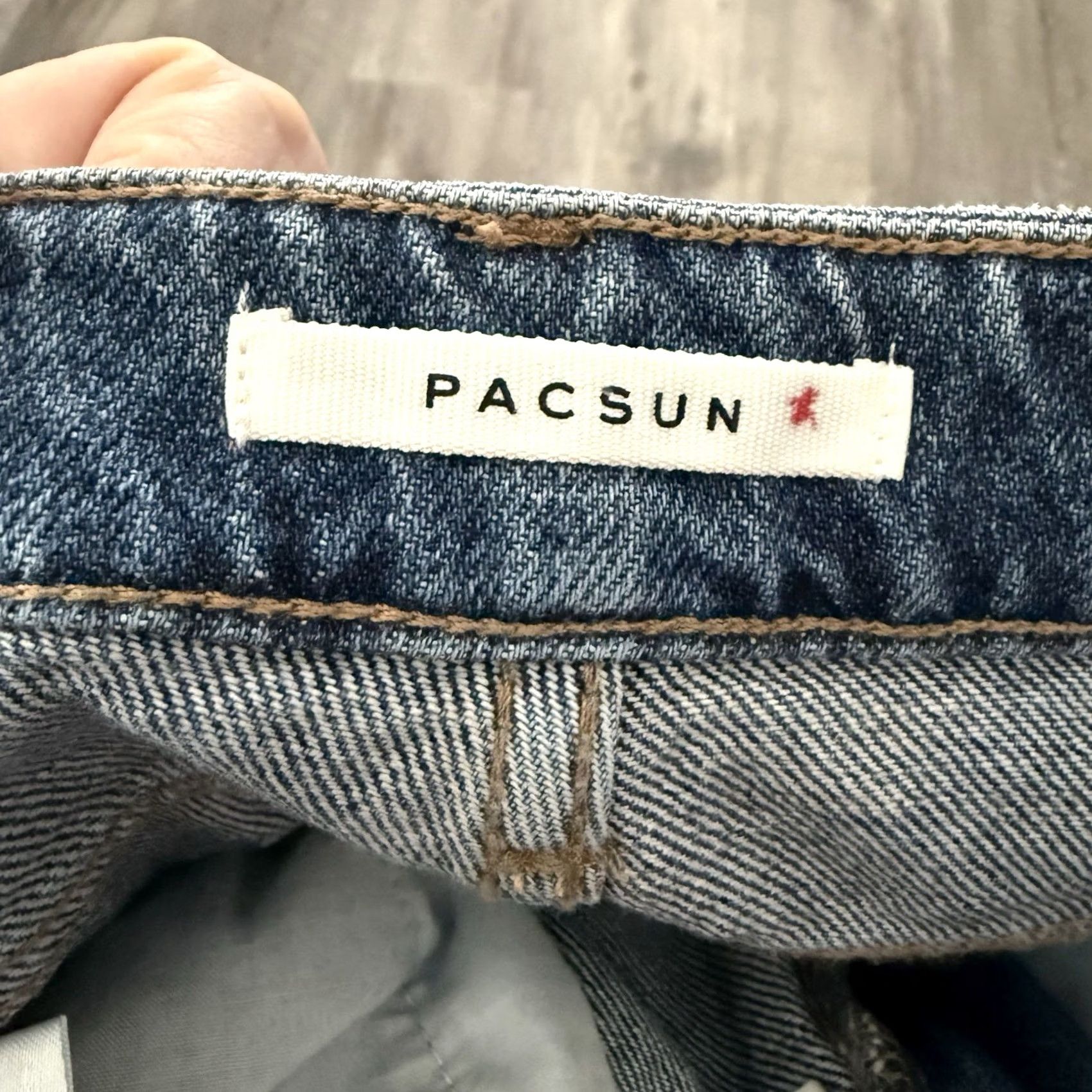 Pacsun VINTAGE Pacsun Mom Jeans Womens 25 Blue Medium Wash Denim 100% Cotton High Rise NEW Size 42" / US 20 - 6 Thumbnail