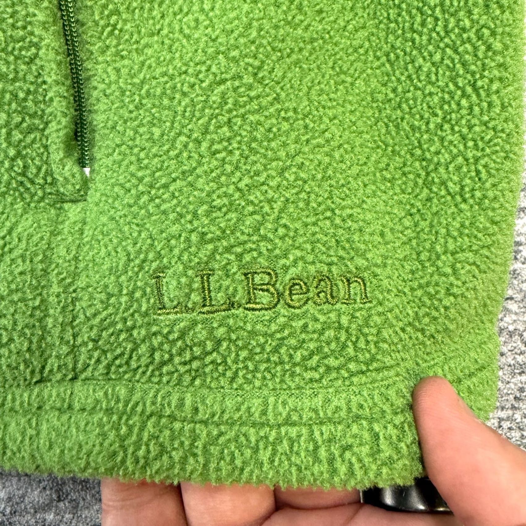 Vintage VINTAGE L.L. Bean Jacket Men XL Green Fleece Short Zip Lightweight Casual Windbreaker Pockets - Regular Fit Size US XL / EU 56 / 4 - 3 Thumbnail