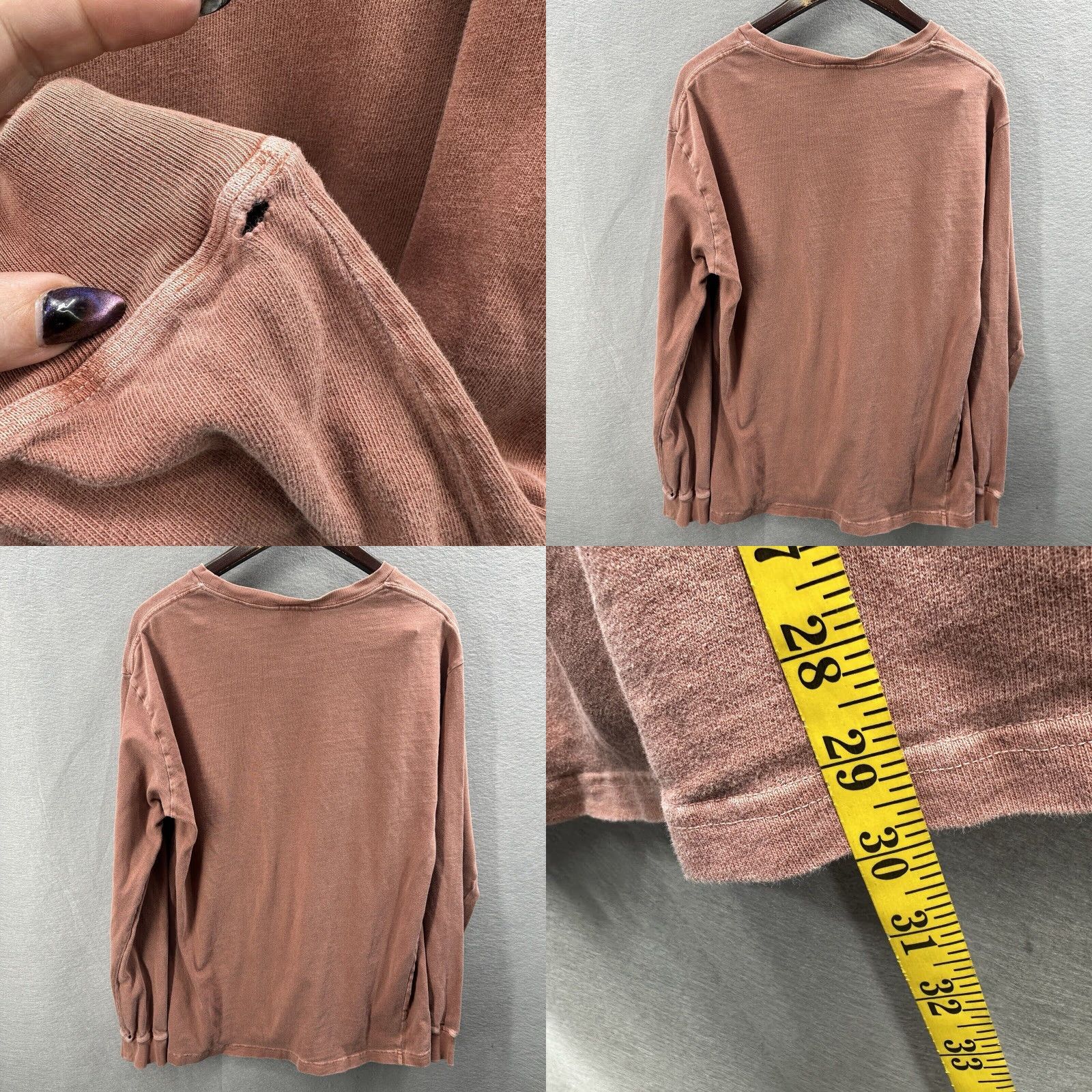 Kith Kith Classic Logo Long Sleeve T-Shirt Mens Large Molecule Coral Pink 2020 Size US L / EU 52-54 / 3 - 8 Thumbnail