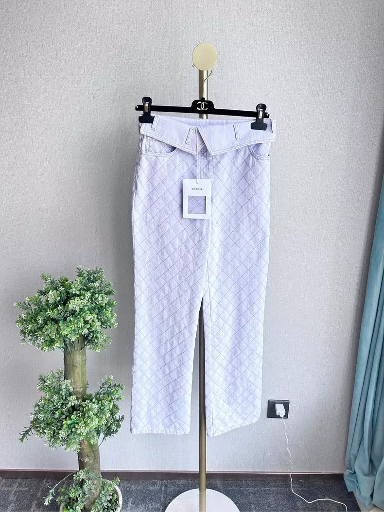 Chanel Chanel Purple diamond jeans Size 24" / US 00 / IT 34 - 1 Thumbnail