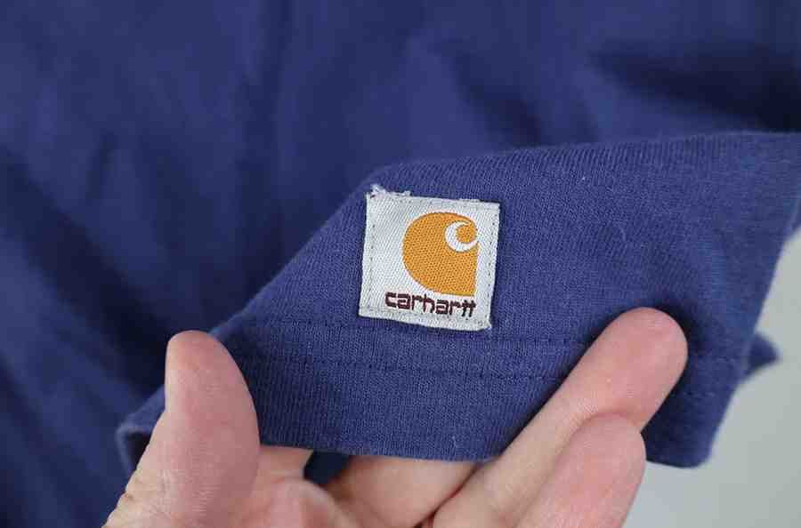 Carhartt Vintage Y2K Carhartt Spell Out Pocket T-Shirt Blue Cotton Size L / US 10 / IT 46 - 7 Thumbnail