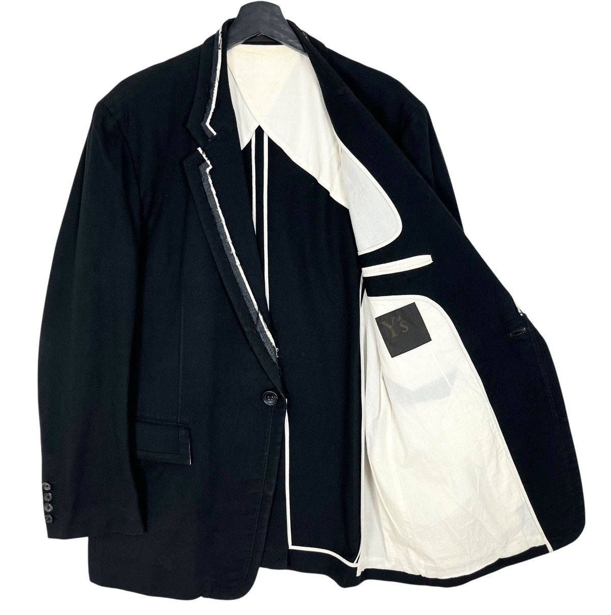 Designer × Japanese Brand × Yohji Yamamoto Y’s Yohji Yamamoto Single Button Blazer Jacket Size US L / EU 52-54 / 3 - 6 Thumbnail