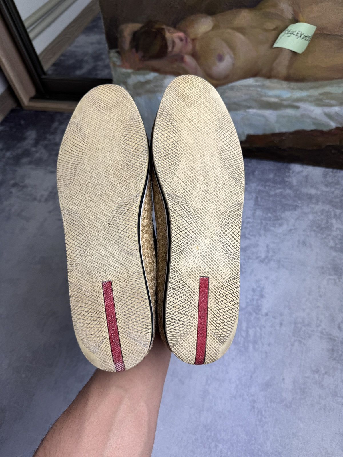 Prada Suede Leather Luxury Espadrilles Formal Loafers Shoes