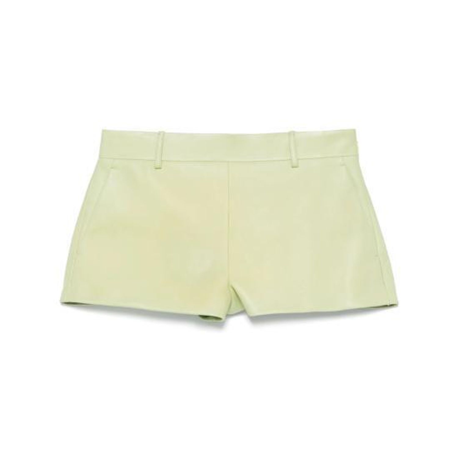 Gucci o1la5ras0526 Embossed Leather Shorts in Green Size 27" / US 4 / IT 40 - 1 Preview