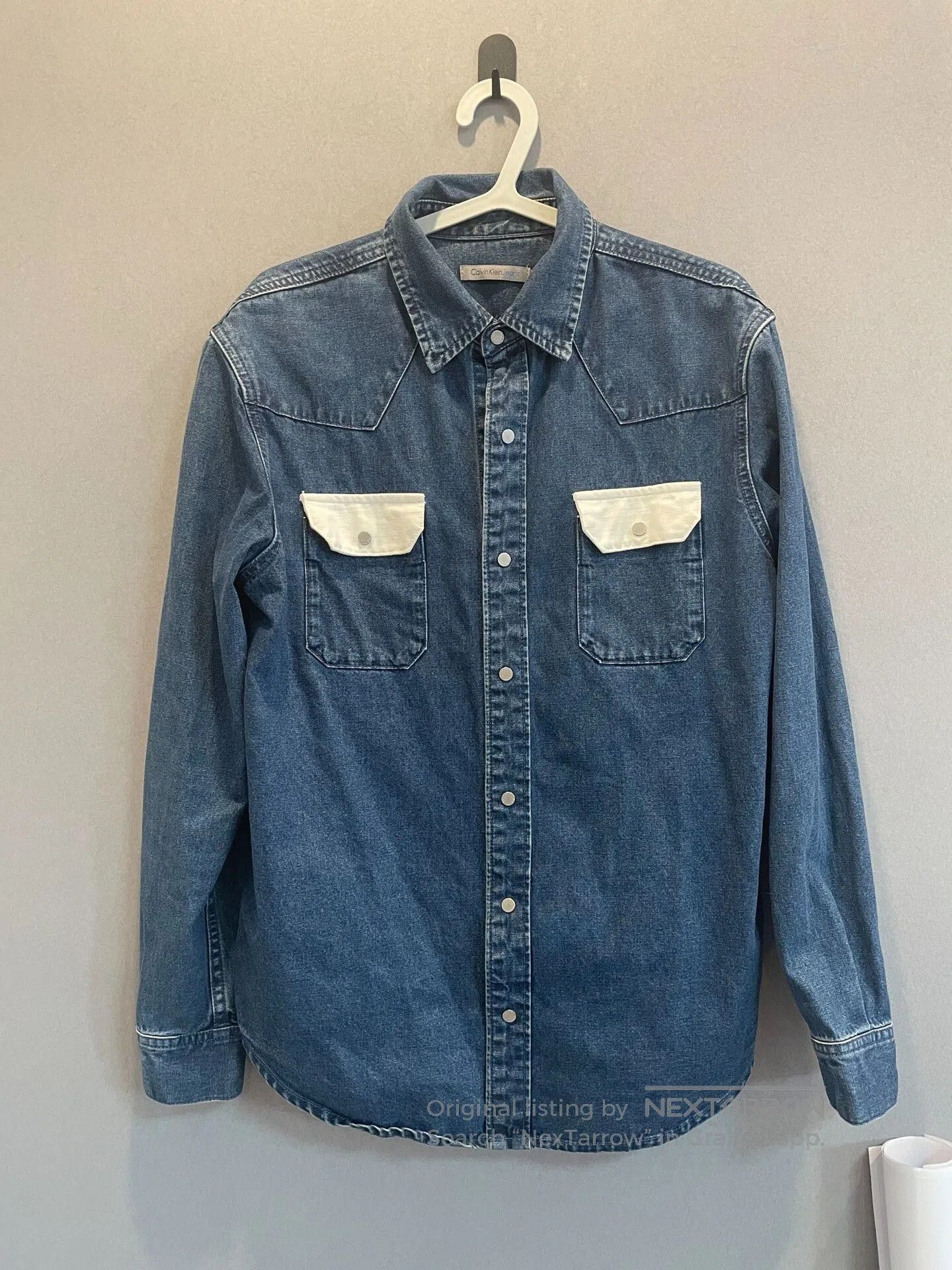 Calvin Klein 205W39NYC Calvin Klein Denim Long Sleeve Shirt. Size US M / EU 48-50 / 2 - 1 Thumbnail