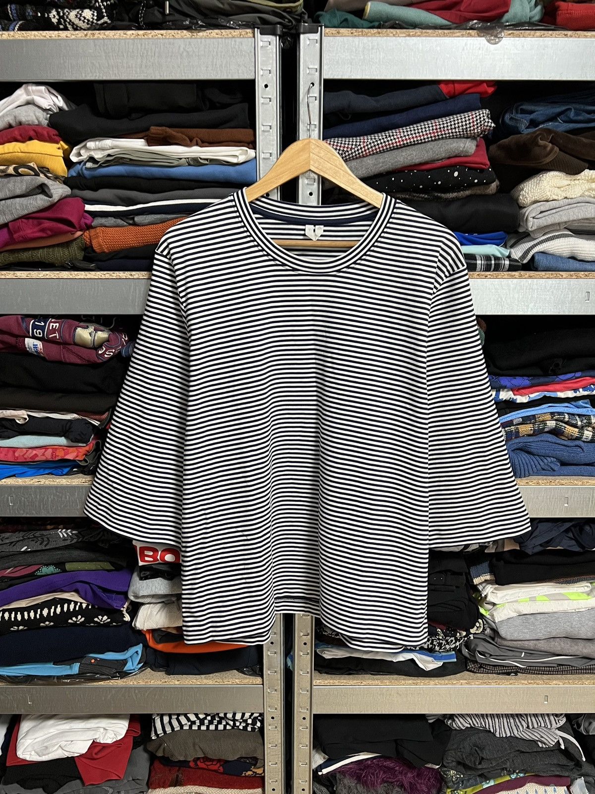 Arket Arket Long Sleeve T Shirt Striped Yarn Wide Sleeve Size L Size L / US 10 / IT 46 - 1 Thumbnail