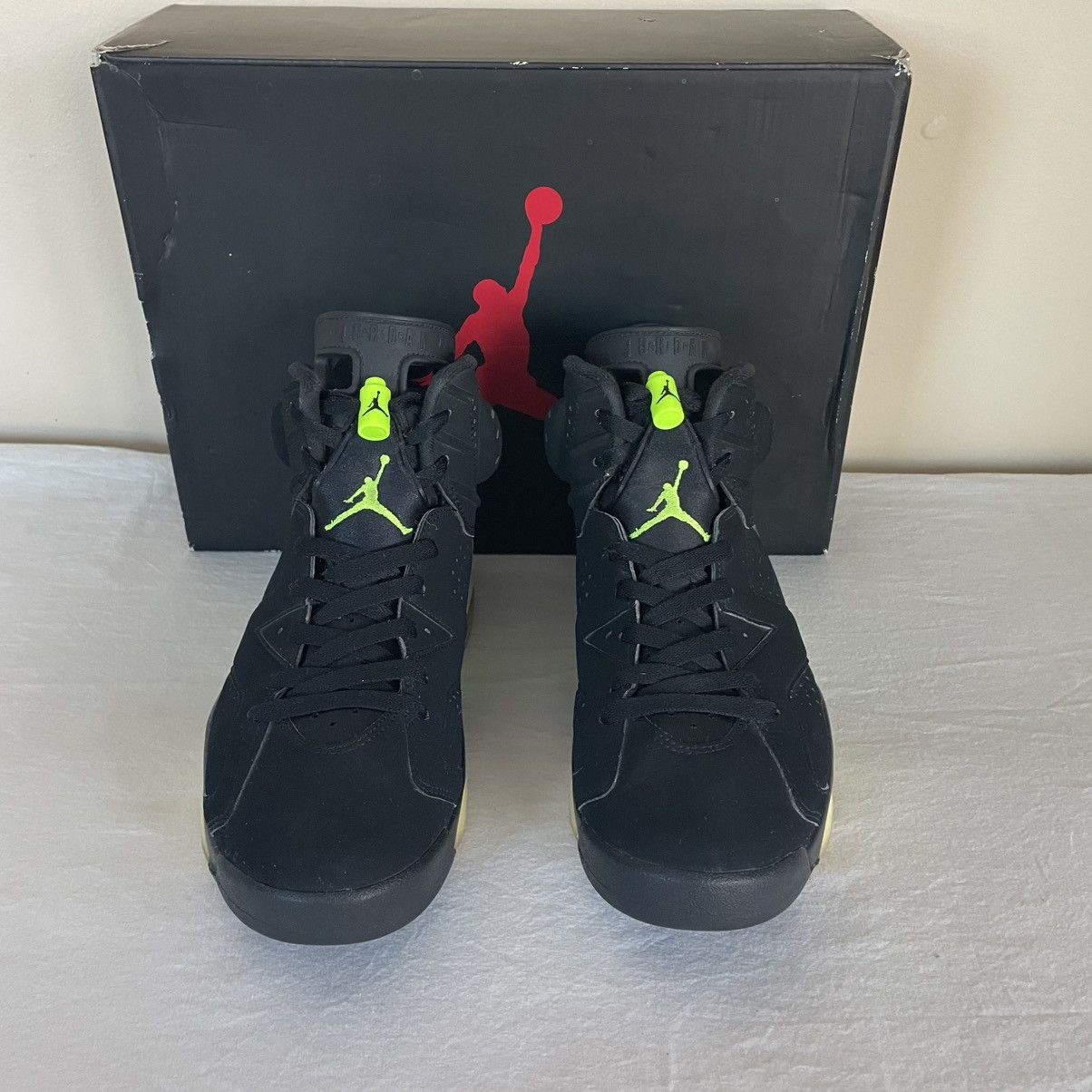 Jordan Brand × Nike Nike Air Jordan 6 Retro Electric Green Mens US Size 8 Size US 8 / EU 41 - 3 Thumbnail