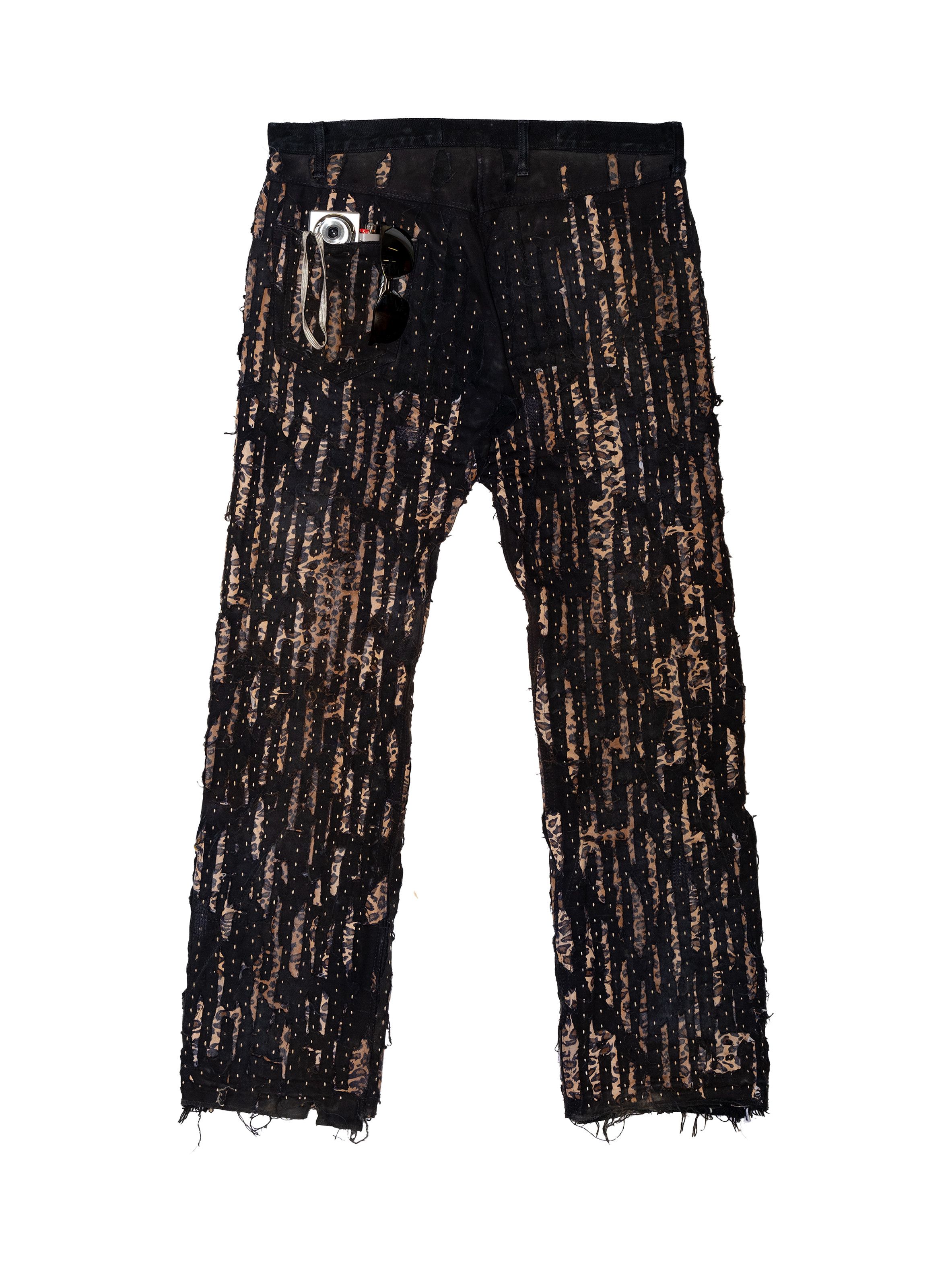 BORO Denim PANTERPRINT BORO JEANS Size US 34 / EU 50 - 3 Thumbnail