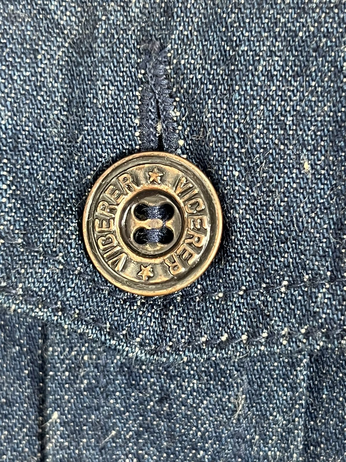 Japanese Brand 80s VICERER SELVEDGE DENIM JACKET Size US L / EU 52-54 / 3 - 11 Thumbnail
