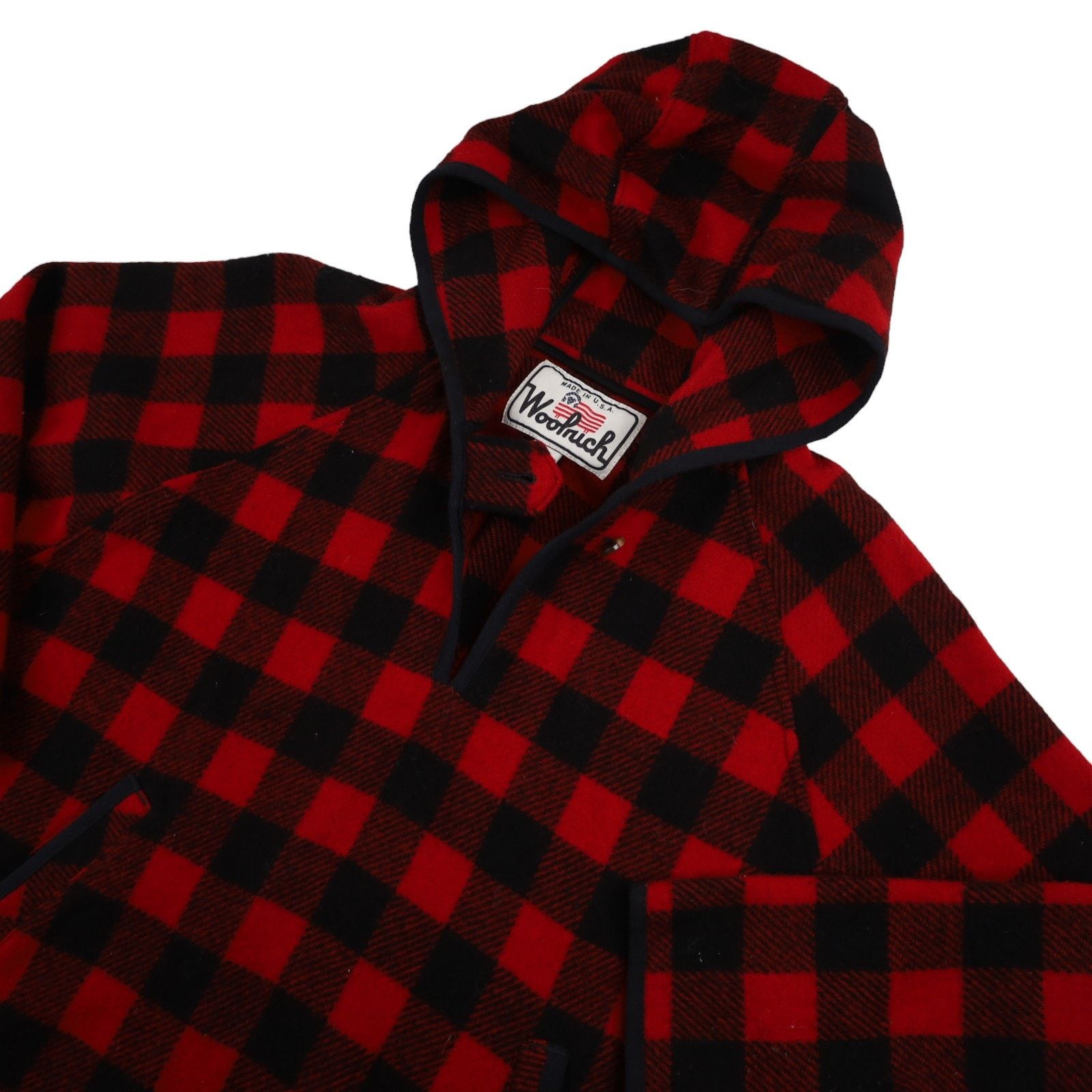 Vintage × Woolrich Woolen Mills Vintage Woolrich %100 Wool Hooded Poncho Size S / US 4 / IT 40 - 2 Thumbnail