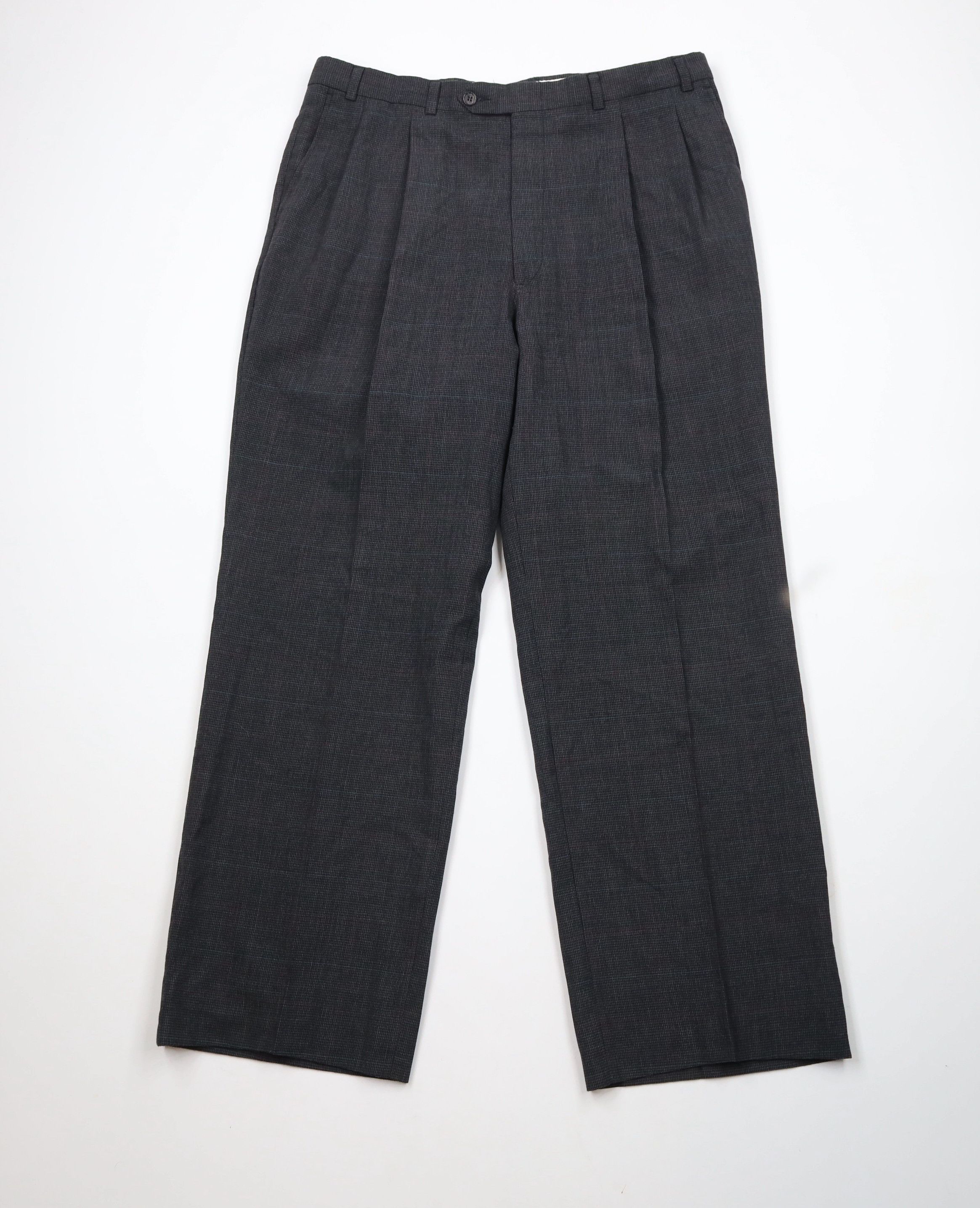 Vintage Vintage 70s Streetwear Houndstooth Wide Bell Bottoms Pants Size US 36 / EU 52 - 1 Thumbnail