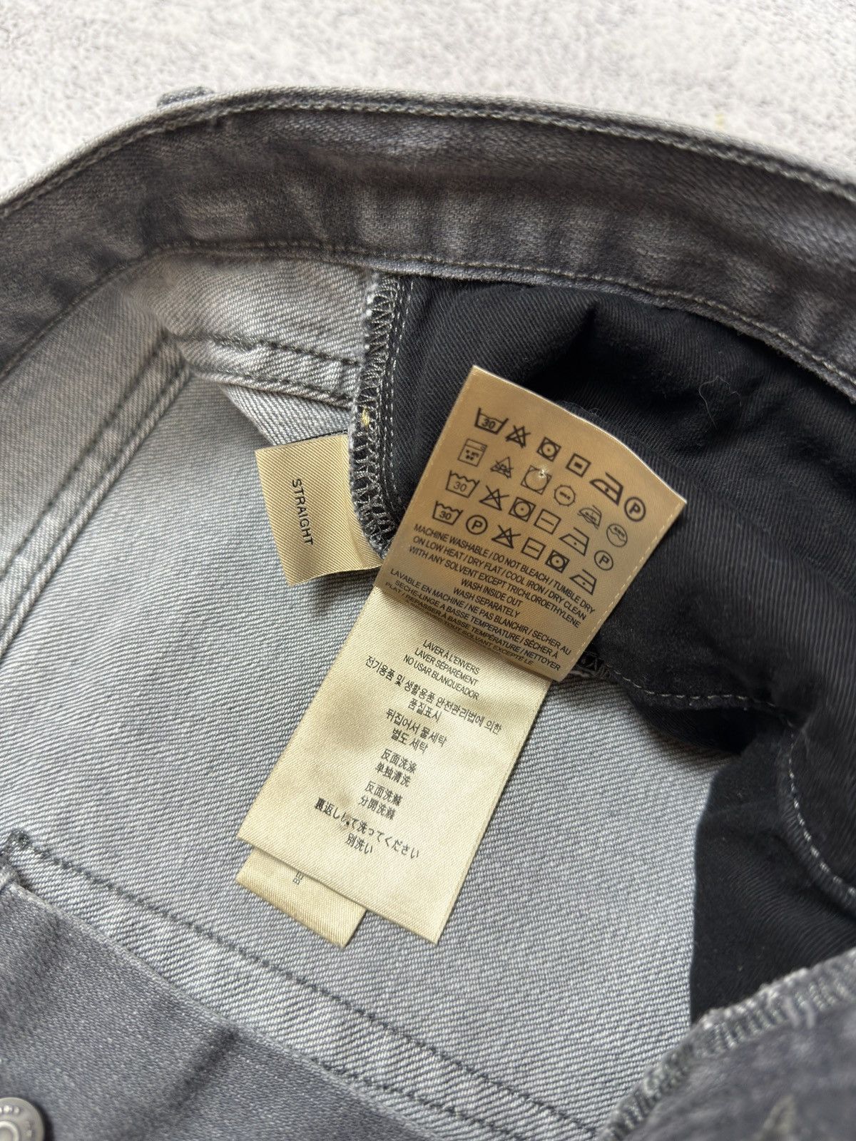Burberry Burberry London England Straight Leg Grey Jeans Size 36x32 Size US 36 / EU 52 - 15 Thumbnail