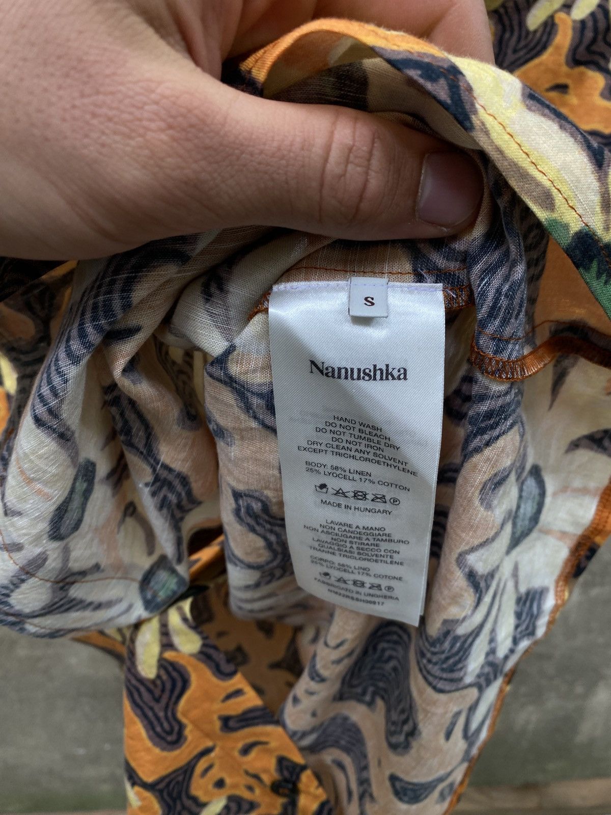 Nanushka Nanushka Linen Overprinted Shirt Size US S / EU 44-46 / 1 - 6 Thumbnail