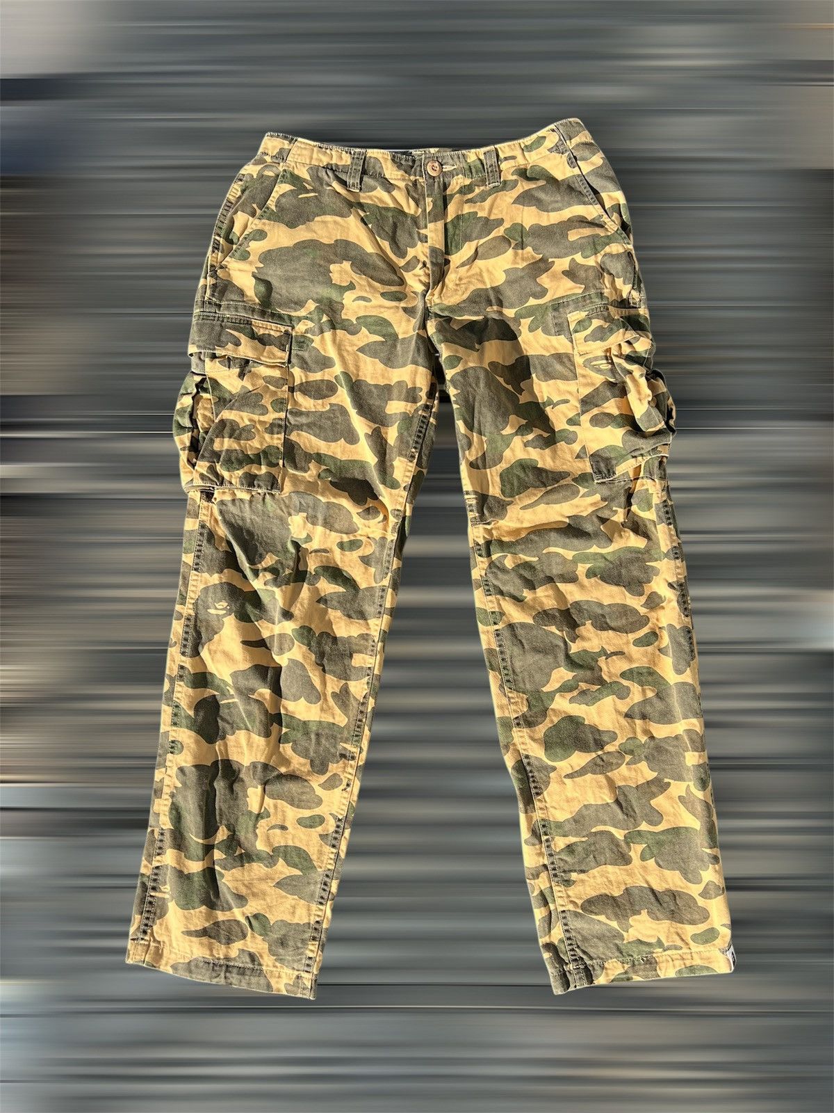 Bape O.G Yellow Camo Cargo Pants Size US 32 / EU 48 - 1 Thumbnail