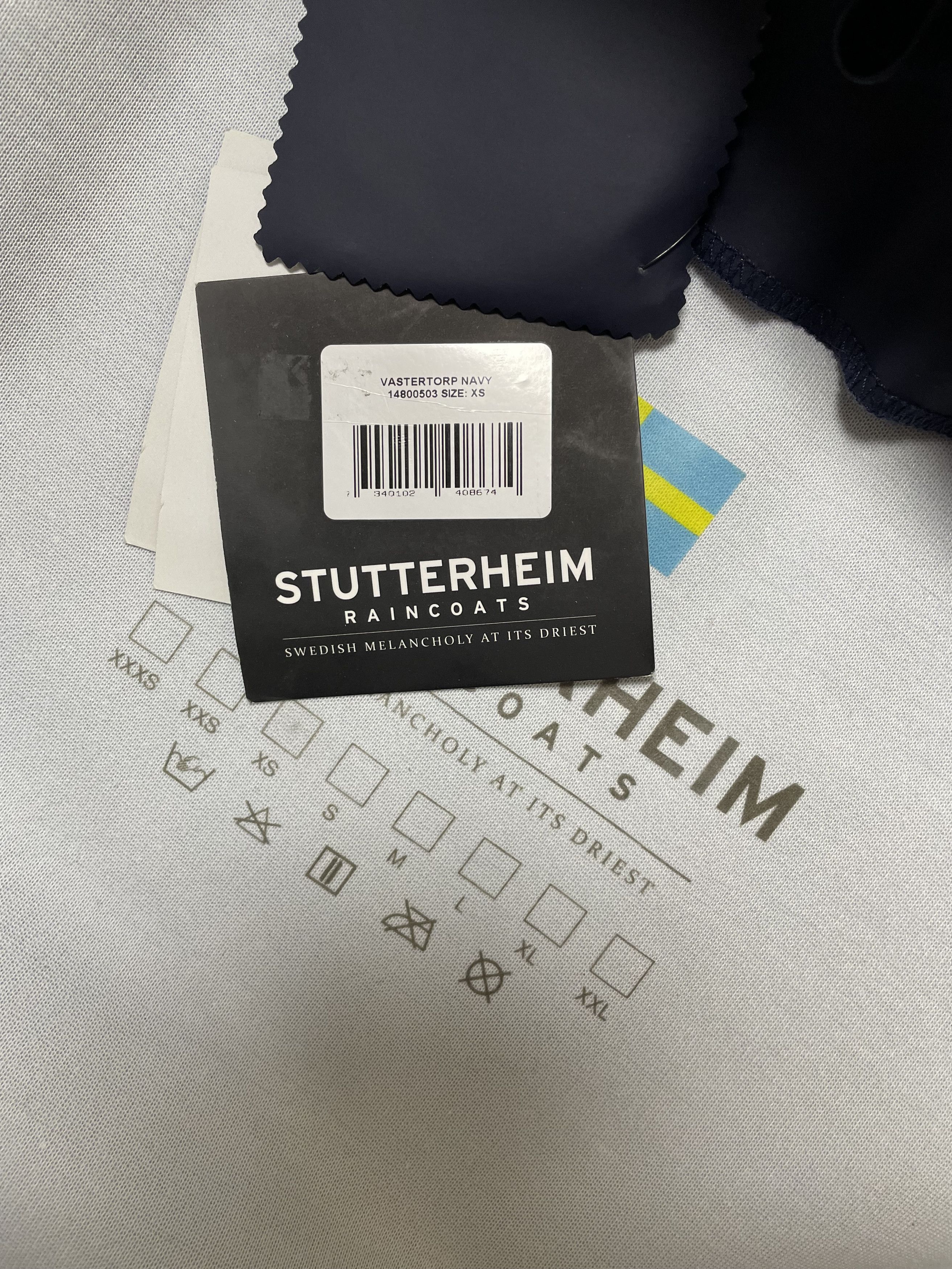 Stutterheim STUTTERHEIM Vastertorp Bomber Jacket Rain Coat Navy Men's Size US XS / EU 42 / 0 - 13 Thumbnail
