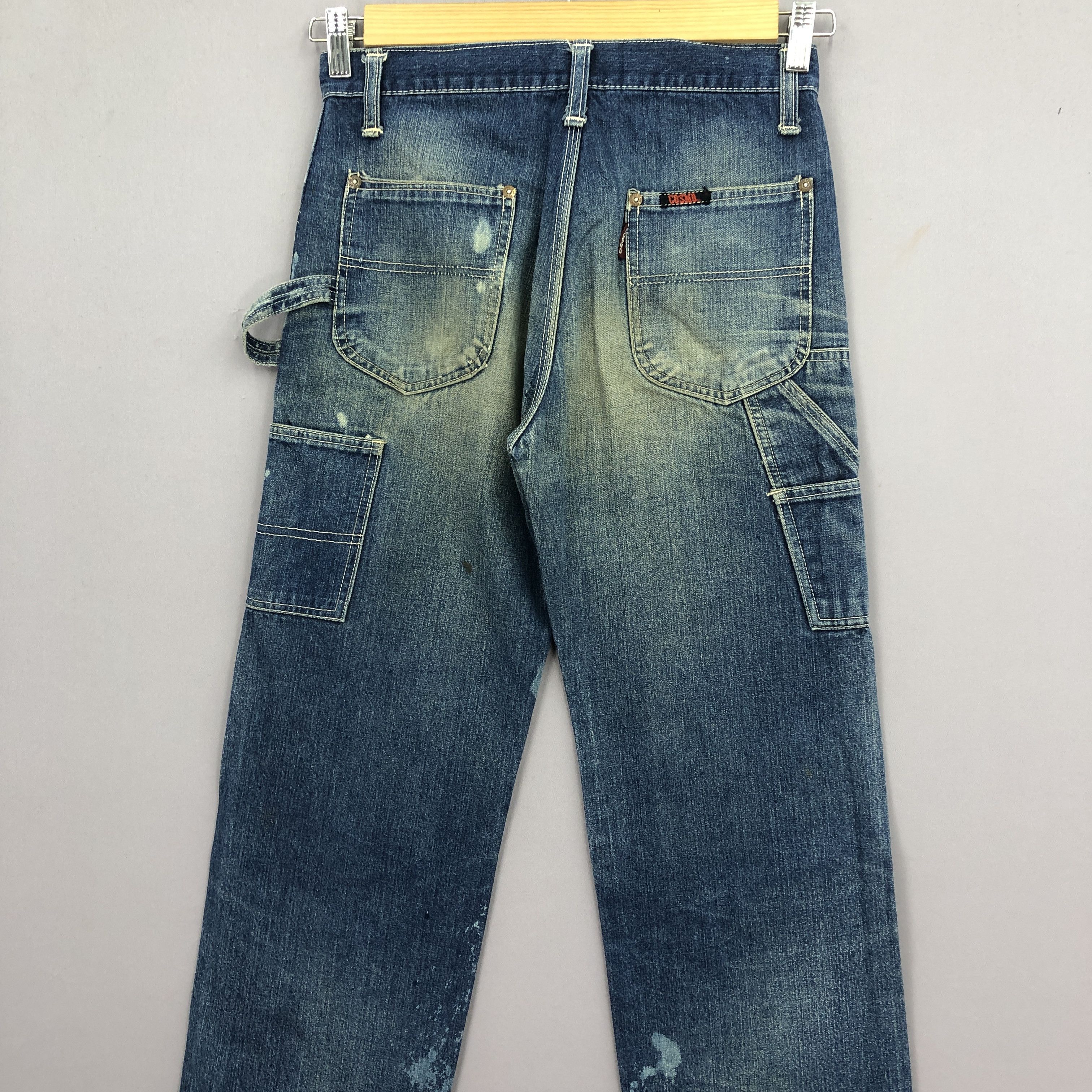 Japanese Brand Vintage 70s Cosmo Carpenter Jeans Workwear Denim - GF30289 Size 28" / US 6 / IT 42 - 4 Thumbnail