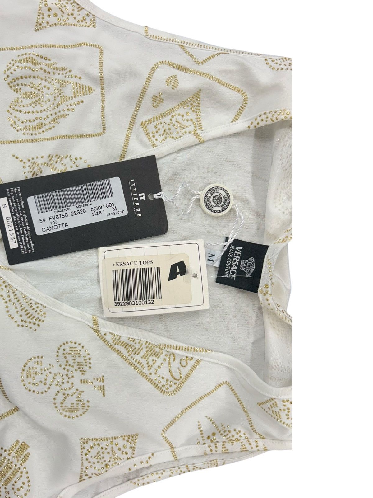 Versace BNWT Versace Jeans Monogram Playing Card Print Tank Top Size M / US 6-8 / IT 42-44 - 5 Thumbnail