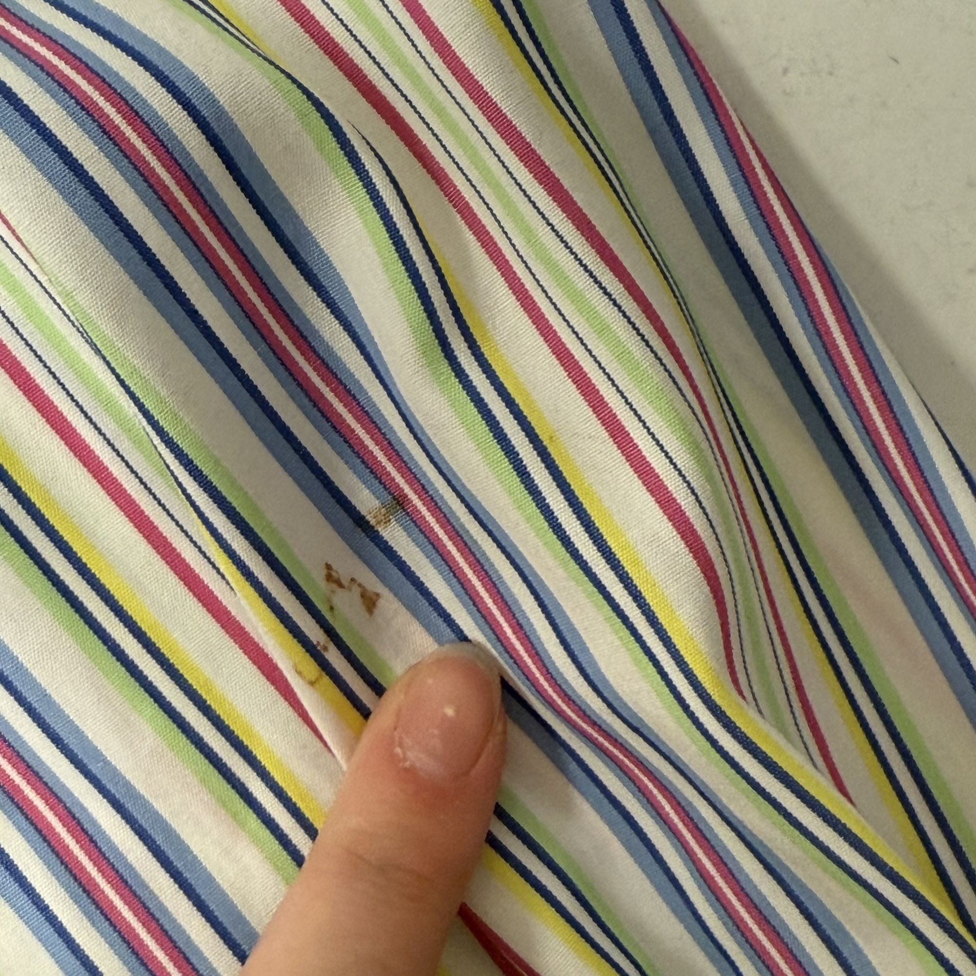 Ralph Lauren Purple Label Vtg Ralph Lauren Italy PURPLE LABEL RAINBOW Stripe Shirt Size US XL / EU 56 / 4 - 15 Thumbnail