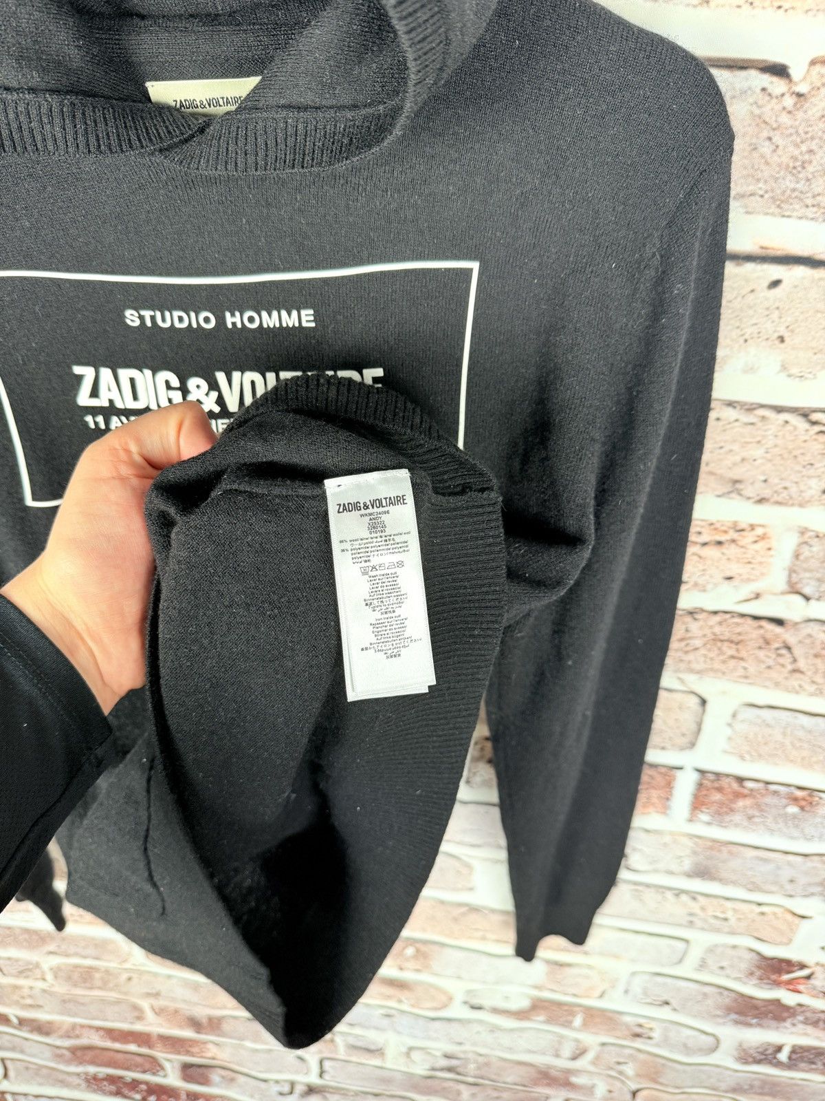 Designer × Zadig & Voltaire Very rare zadig & voltaire wool oversize sweater hoodie Size S / US 4 / IT 40 - 7 Thumbnail