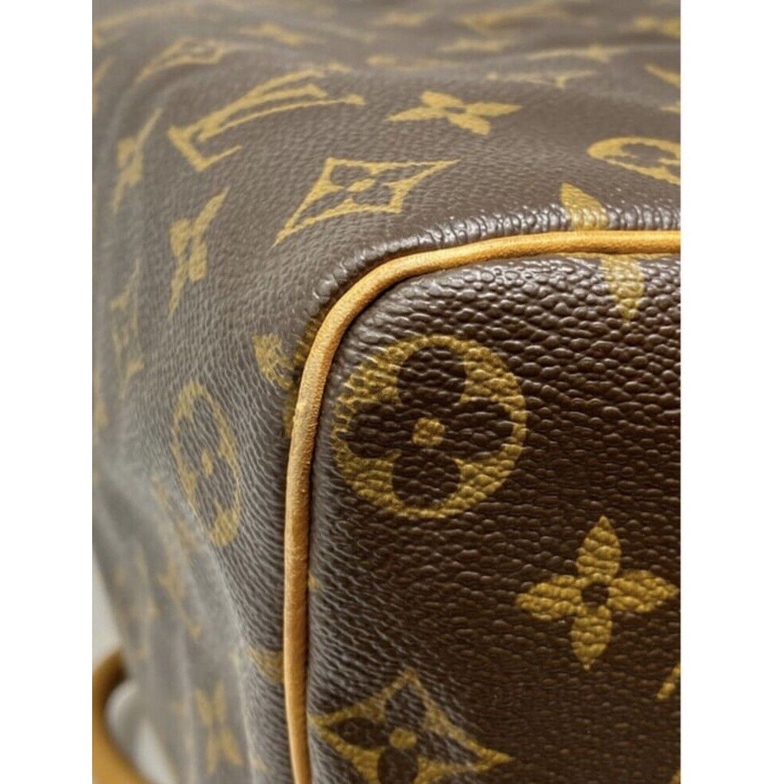 Louis Vuitton Louis Vuitton Speedy 35 Handbag Brown Leather Monogram Size ONE SIZE - 8 Thumbnail