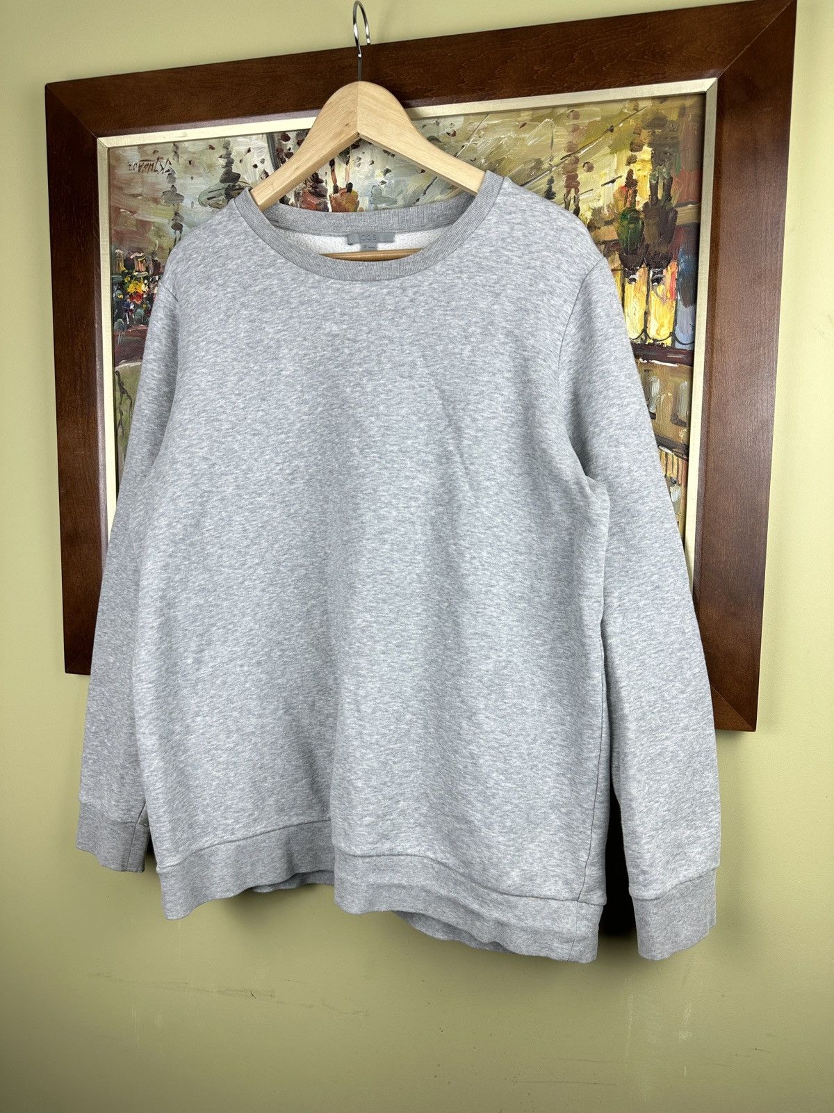 Cos Cos grey blank basic oversized body crewneck Size US L / EU 52-54 / 3 - 2 Thumbnail