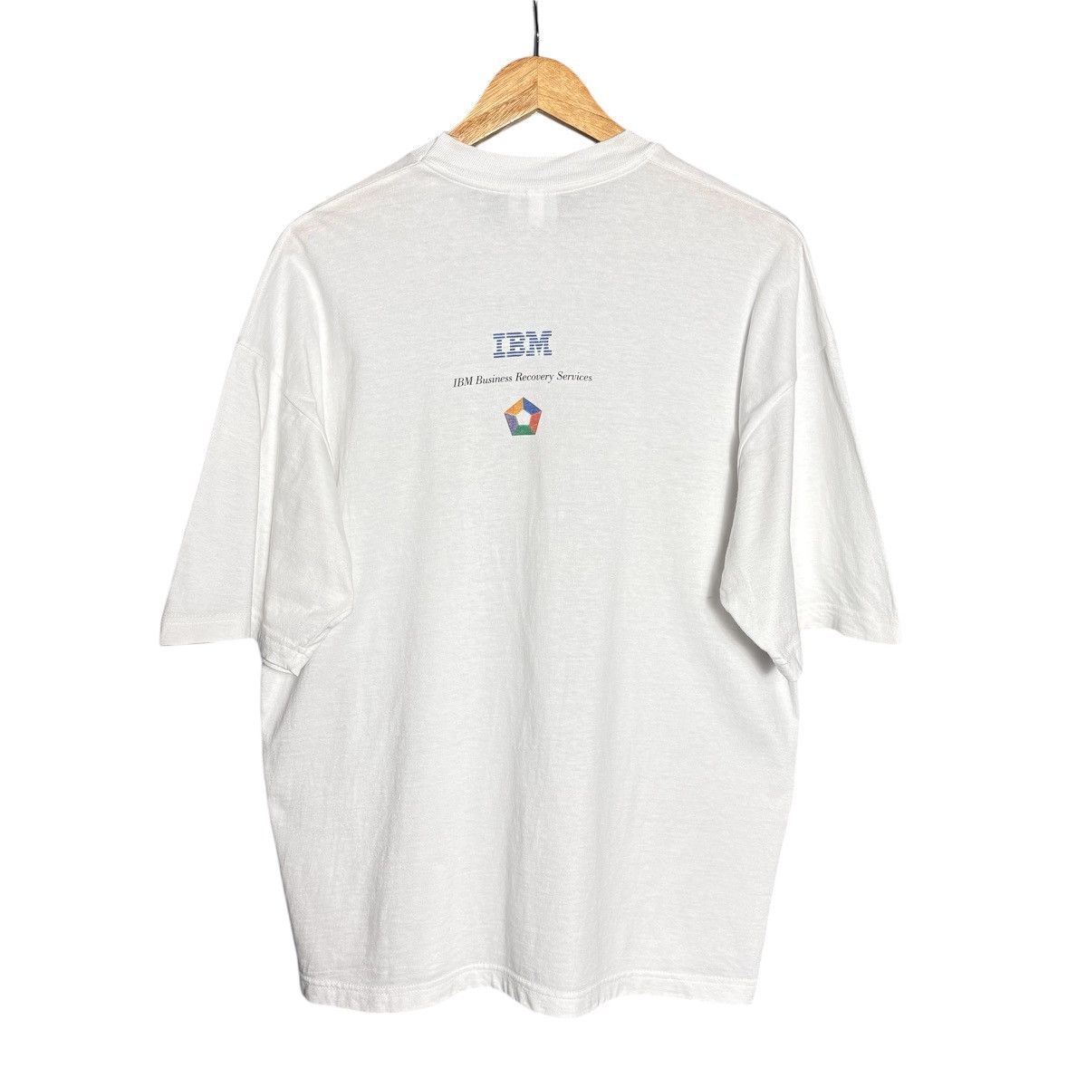Vintage Vintage 90s IBM Apple Logo Banana Fruit Graphic T-Shirt Size US XL / EU 56 / 4 - 2 Thumbnail