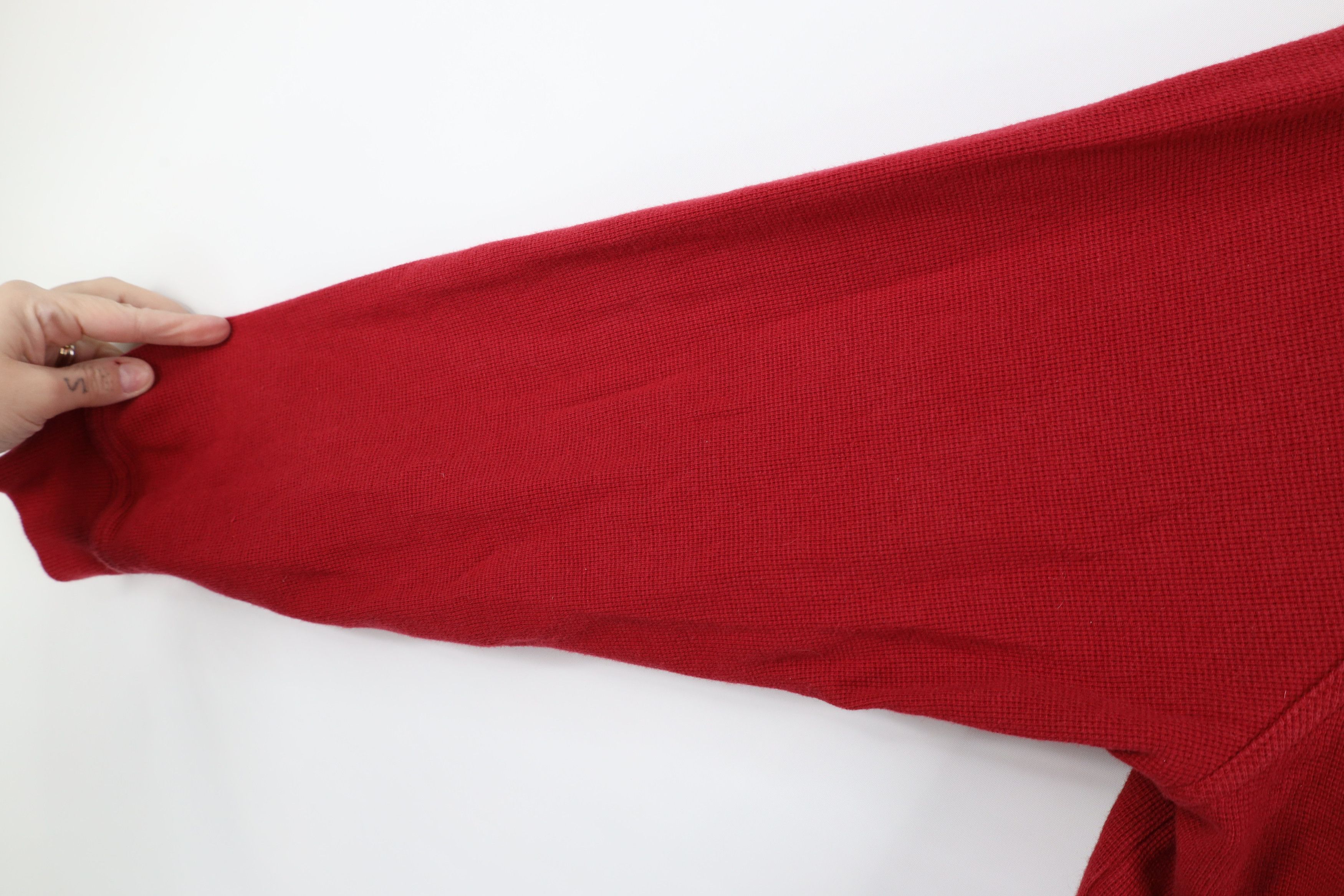L.L. Bean × Vintage Vintage LL Bean Waffle Knit Long Sleeve Henley T-Shirt Size US L / EU 52-54 / 3 - 7 Thumbnail
