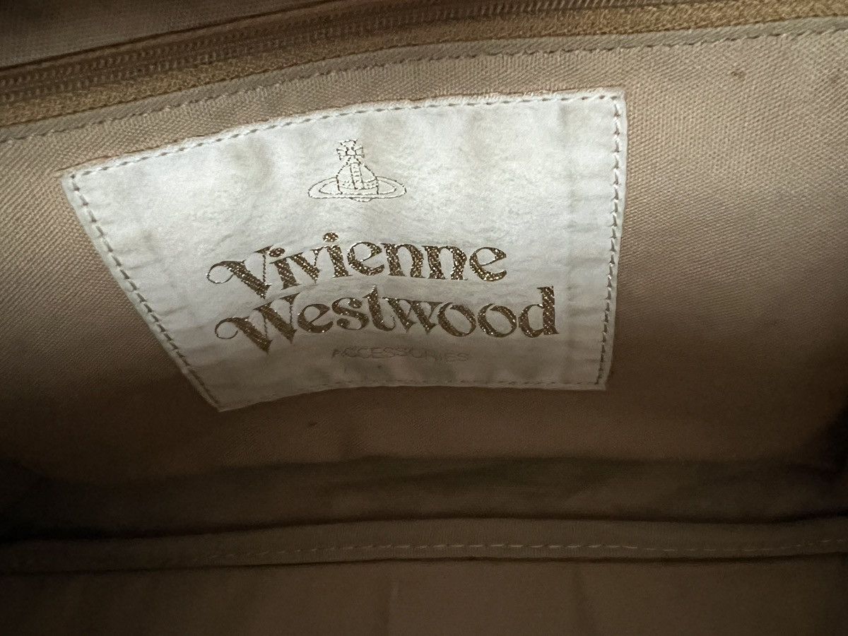 Vivienne Westwood Vivienne Westwood : Monogram Orb Logo Leather Handle Bag Size ONE SIZE - 11 Thumbnail