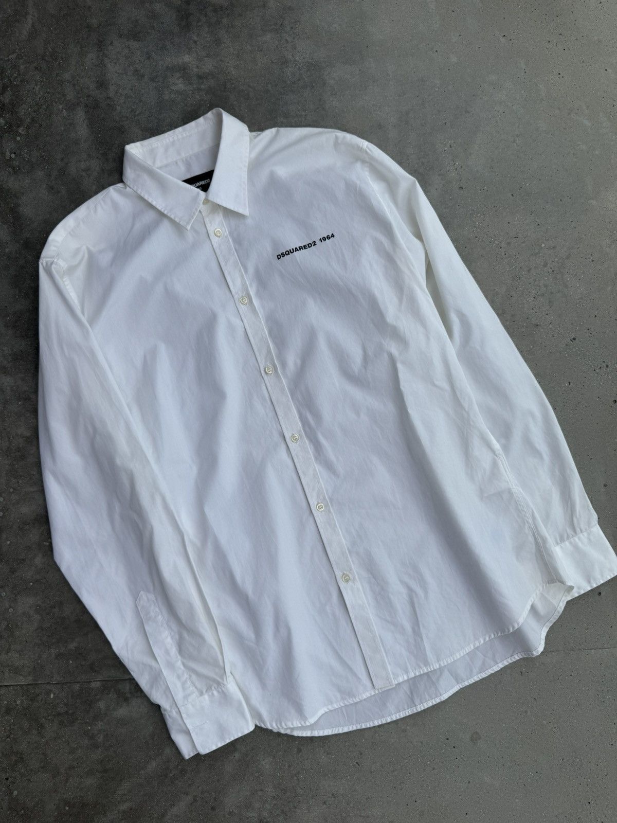 Dsquared2 DSQUARED2 White Button-up shirt dan&dan brothers designer Size US L / EU 52-54 / 3 - 3 Thumbnail