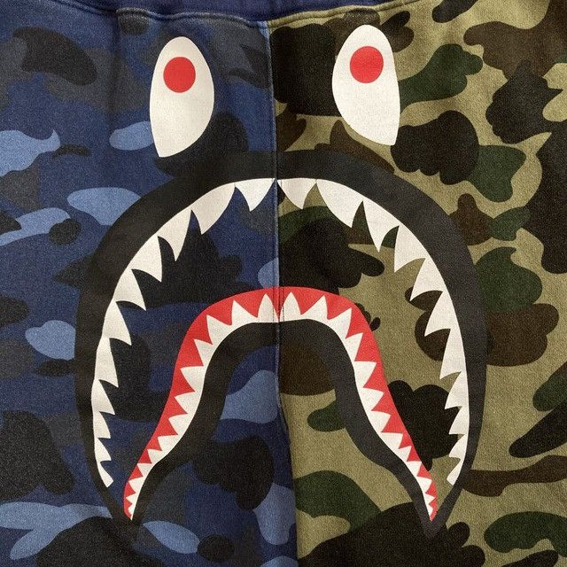 Bape BAPE Mix camo shark sweat shorts a bathing ape ★size 2XL Size US 38 / EU 54 - 3 Thumbnail
