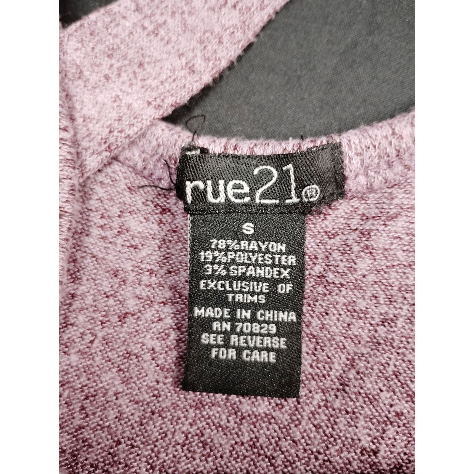 rue21 Rue 21 Soft Crisscross Back Long-Sleeve Top - Dusty Pink Size S / US 4 / IT 40 - 2 Thumbnail