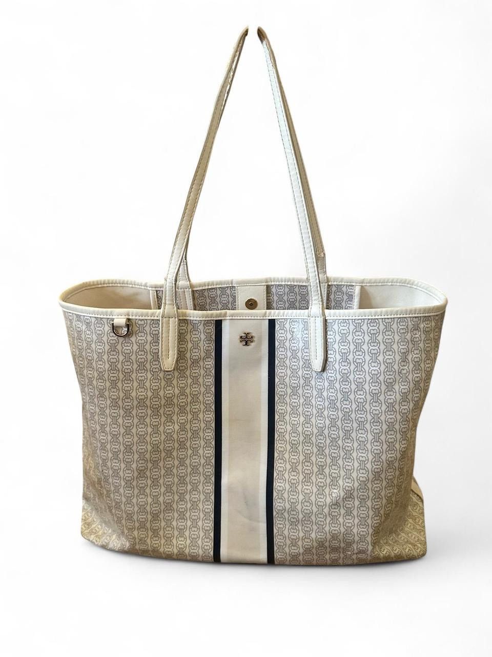 Tory Burch Tory Burch Gemini Link Coated Canvas Tote Size ONE SIZE - 2 Thumbnail