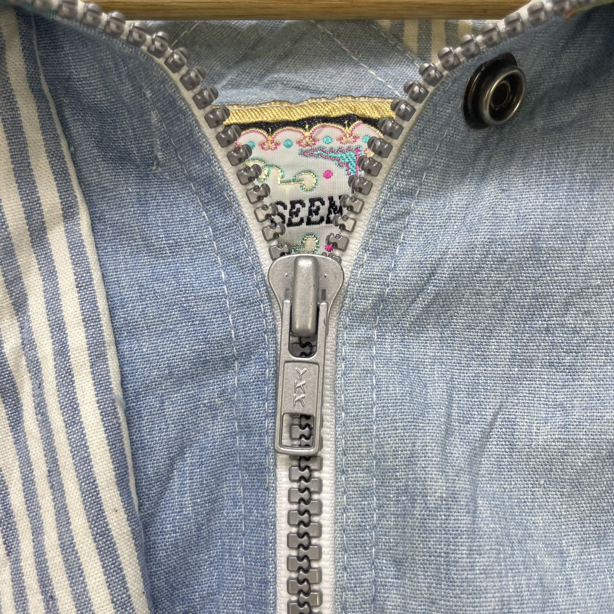 Current/Elliot Vintage Current Seen Bomber Pacthwork Style Jacket Size US M / EU 48-50 / 2 - 9 Thumbnail