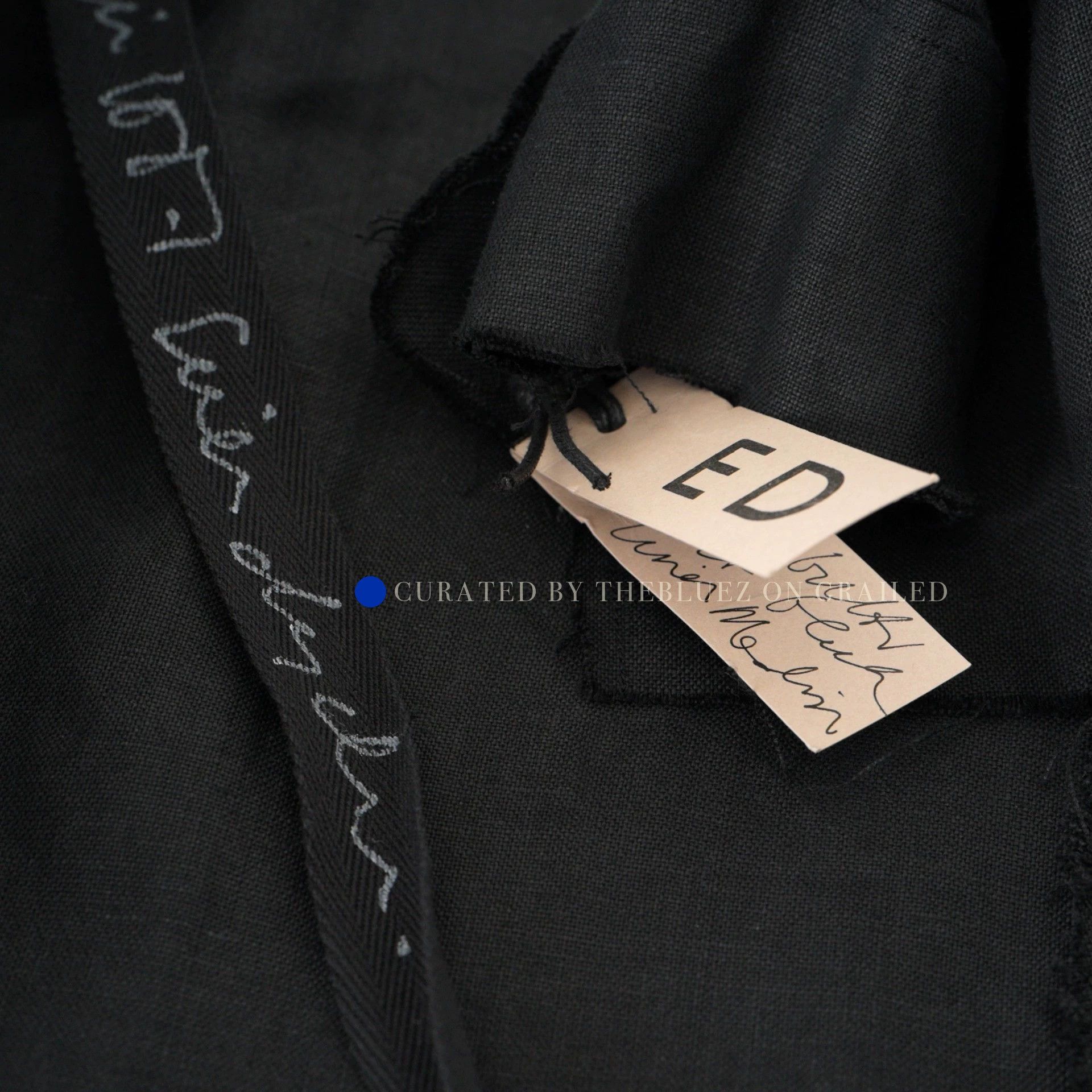 Elena Dawson Black Linen Button-Up Shirt in Size M Size US M / EU 48-50 / 2 - 1 Thumbnail