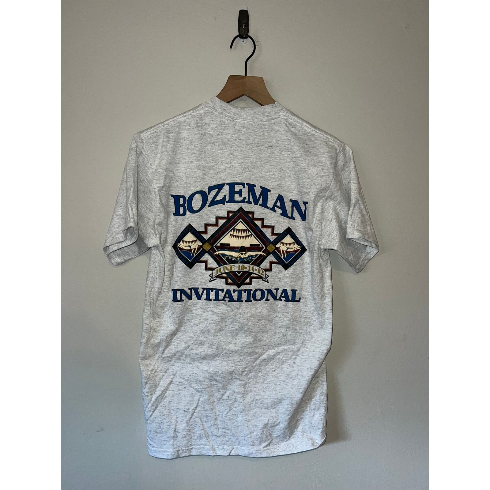 Jerzees Vintage Bozeman Shirt Invitational Swimming Swim Tee 90s M Size US M / EU 48-50 / 2 - 1 Thumbnail